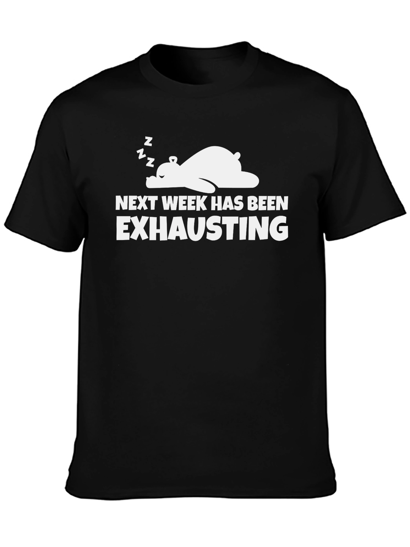 Exhausting Week Bear Graphic Tee