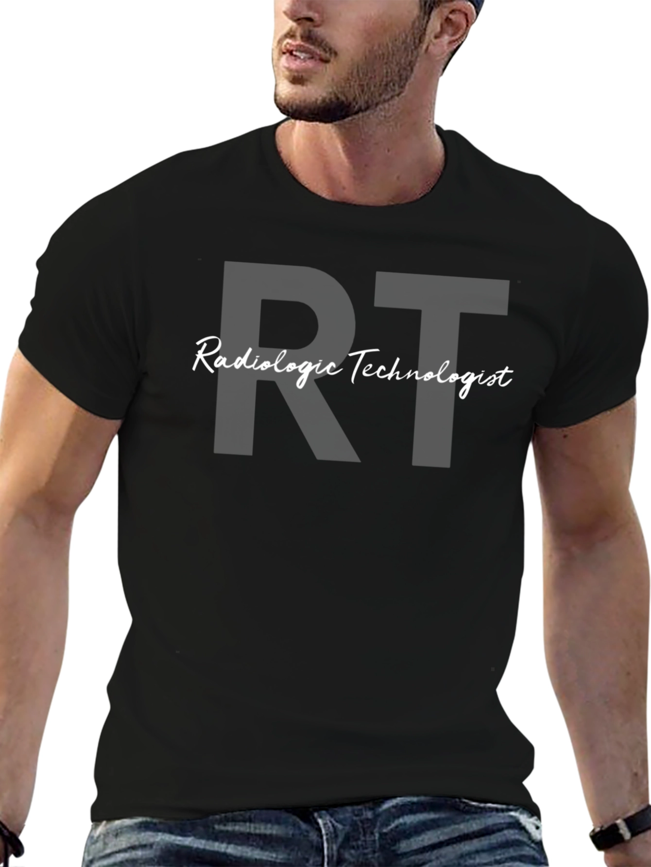 Radiologic Technologist T-Shirt - Black Cotton Blend
