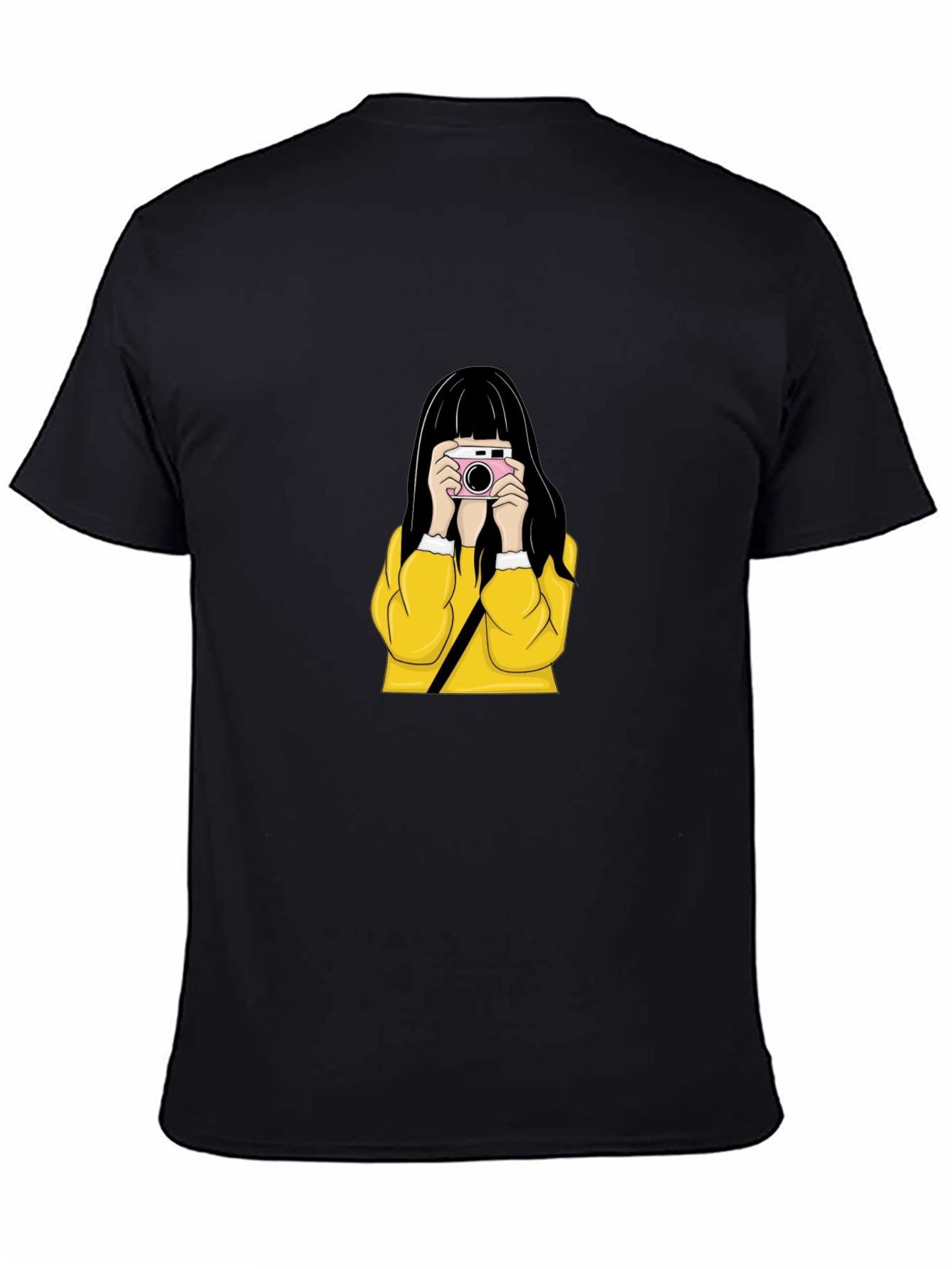 Girl with Camera Graphic Tee - Stylish Unisex T-Shirt