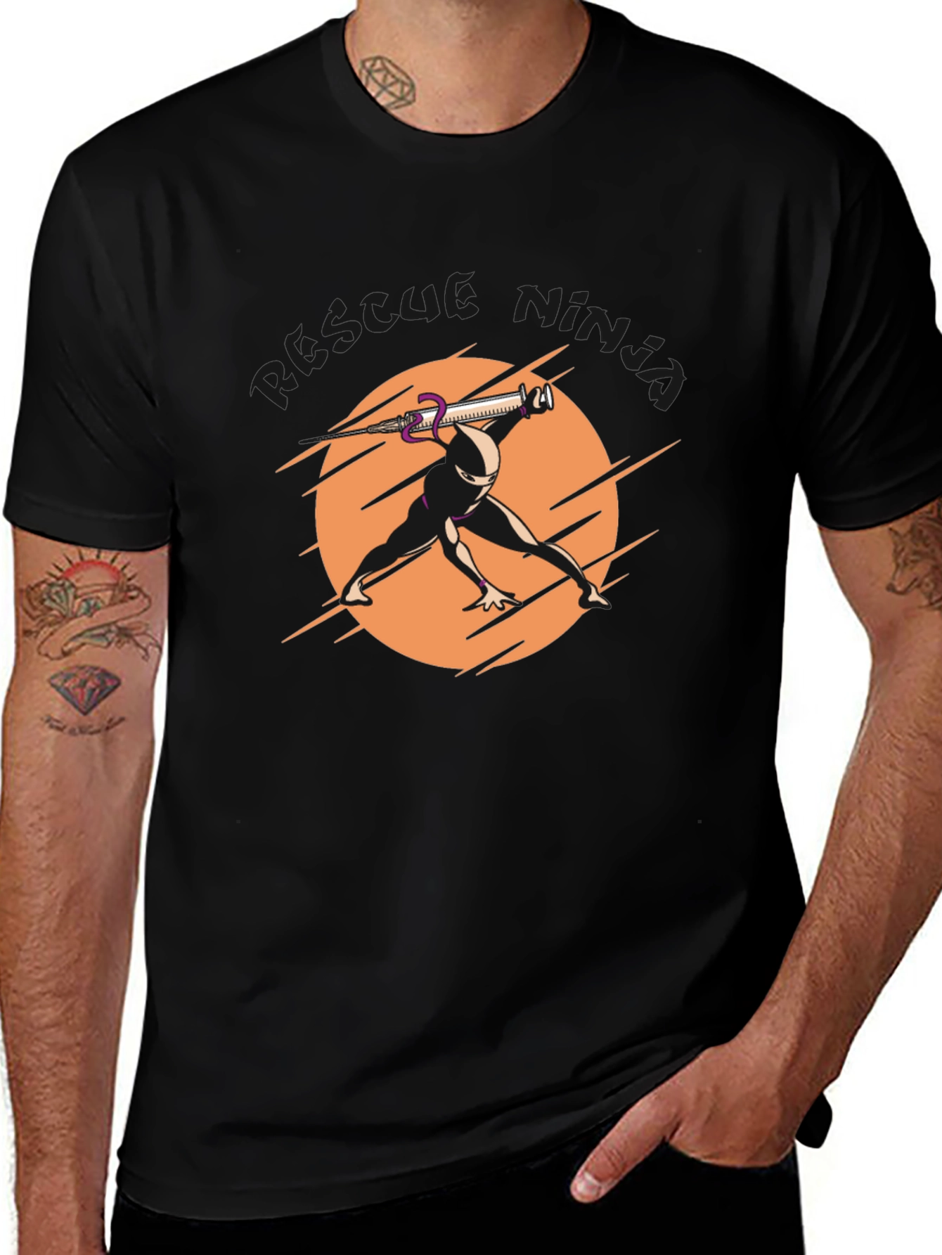 Injection Ninja T-Shirt - Funny Graphic Tee