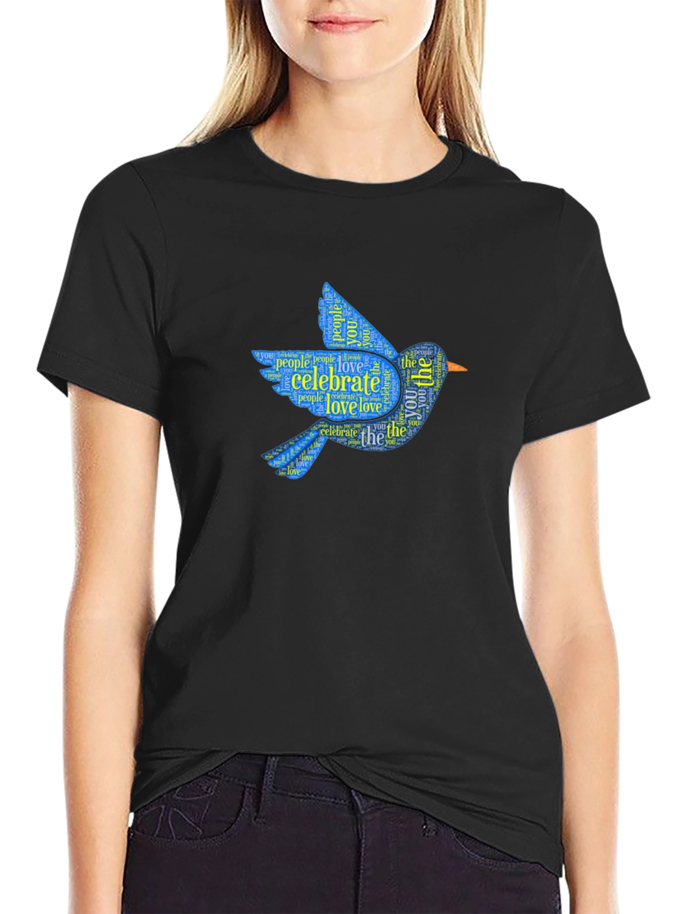 Celebrate Love Bluebird Graphic T-Shirt