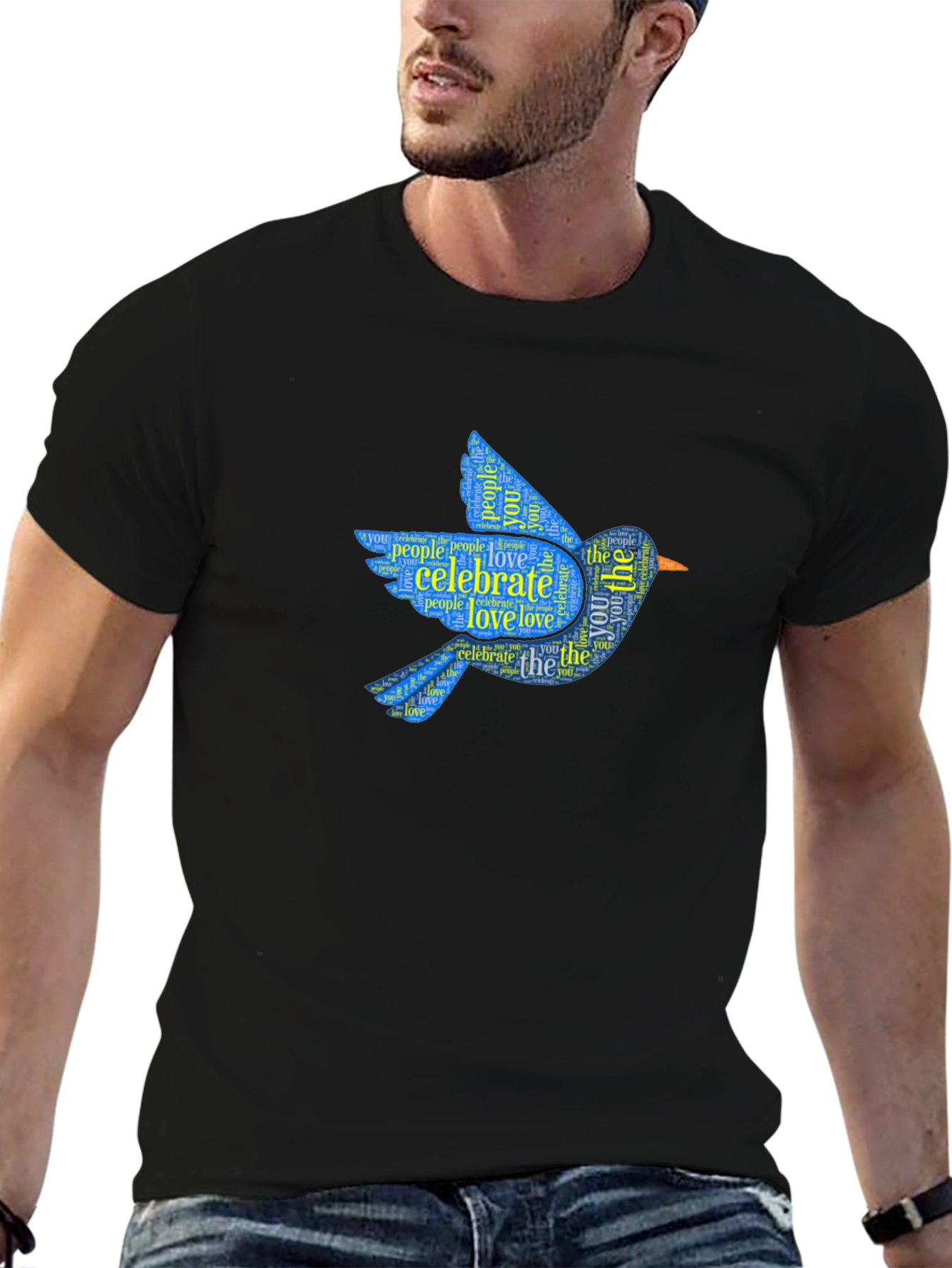 Celebrate Love Bluebird Graphic T-Shirt