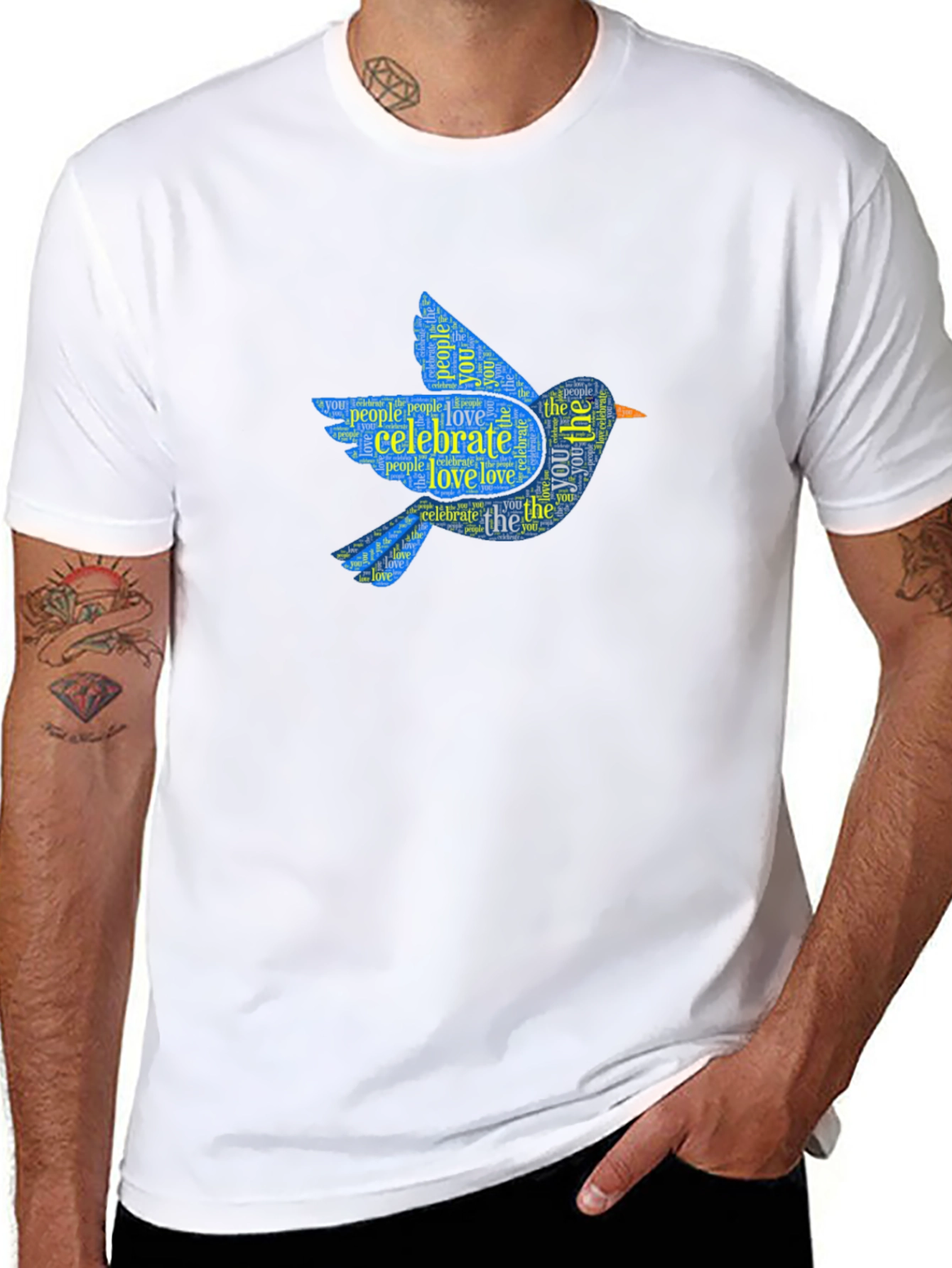 Celebrate Love Bluebird Graphic T-Shirt
