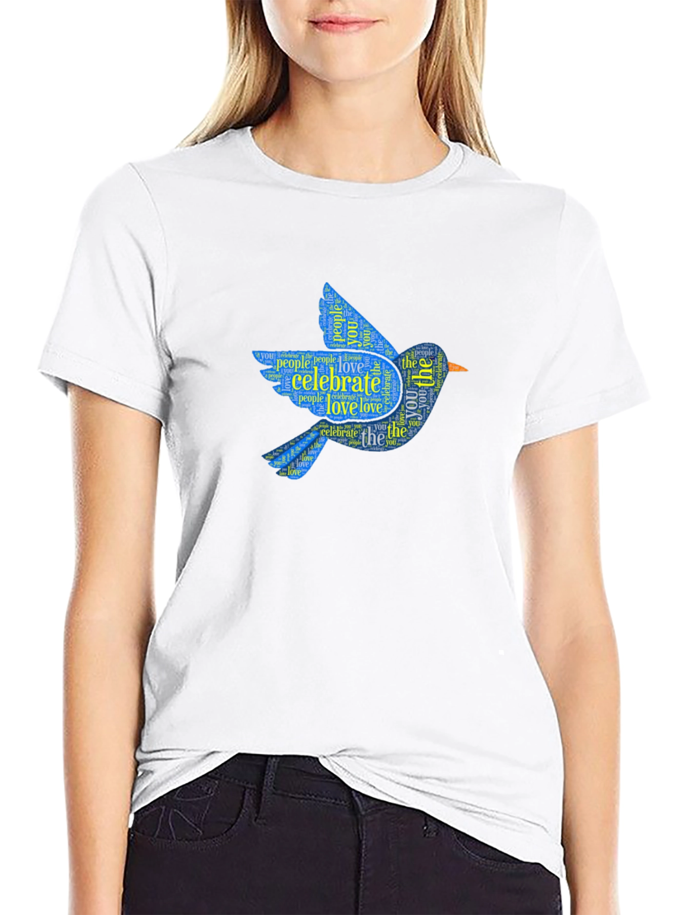 Celebrate Love Bluebird Graphic T-Shirt