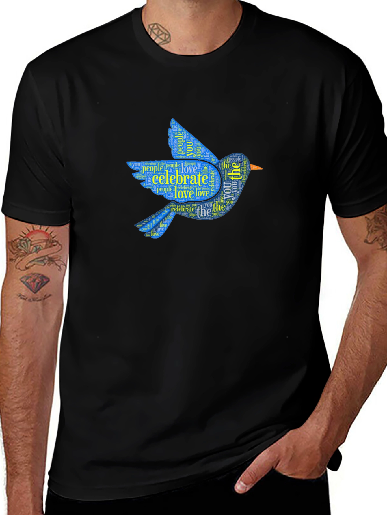 Celebrate Love Bluebird Graphic T-Shirt