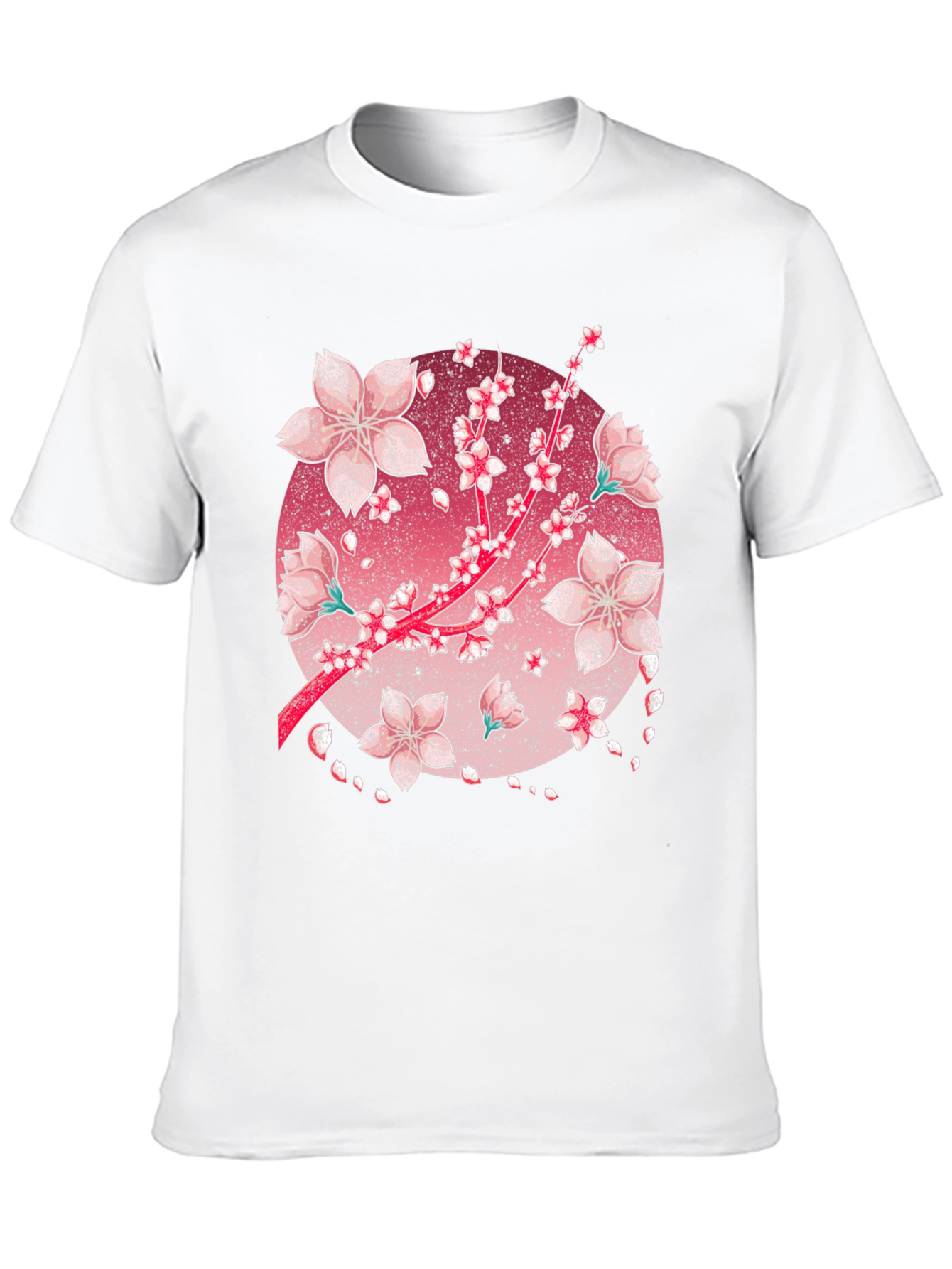 Cherry Blossom Graphic Tee - Black