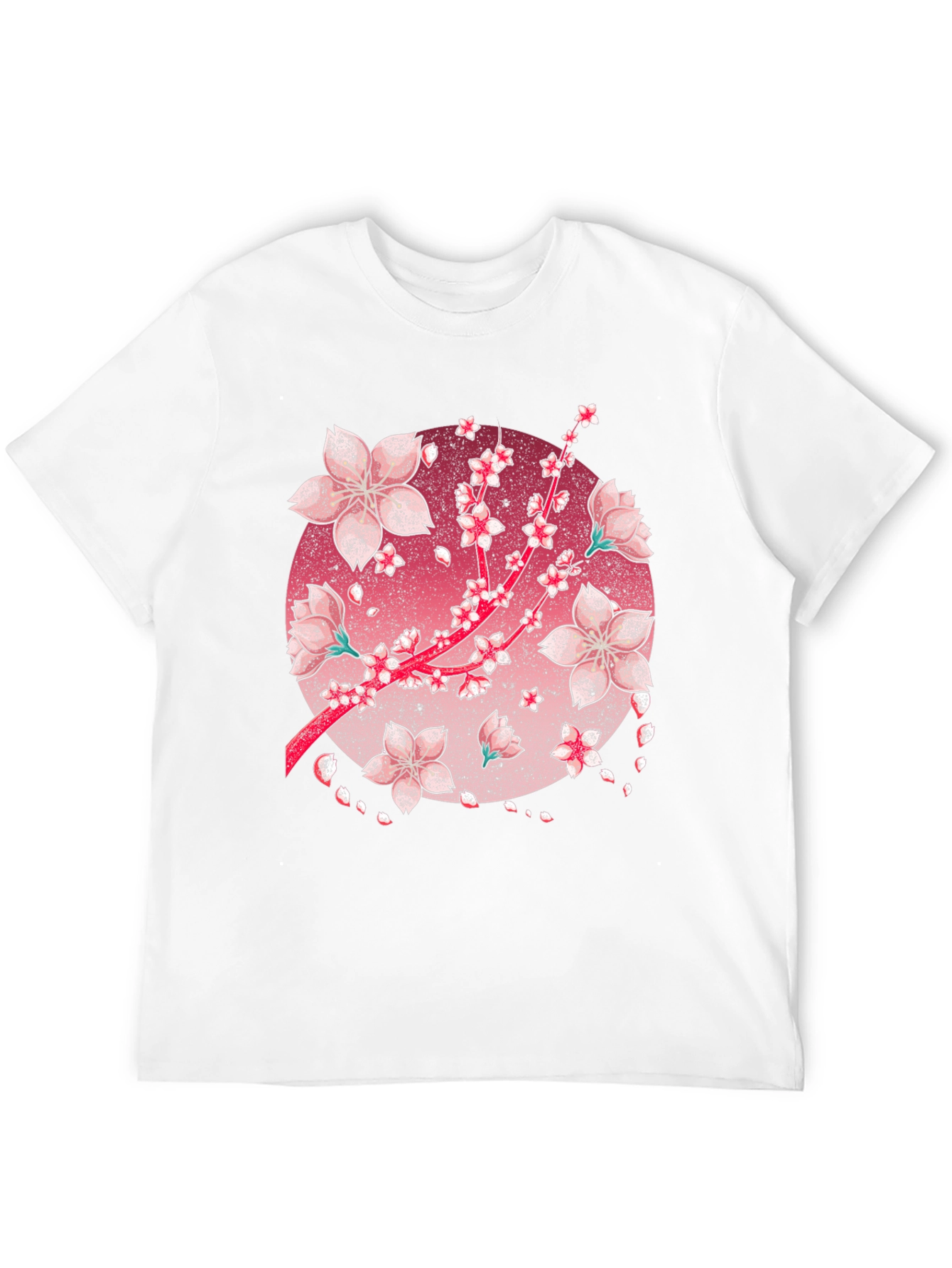 Cherry Blossom Graphic Tee - Black