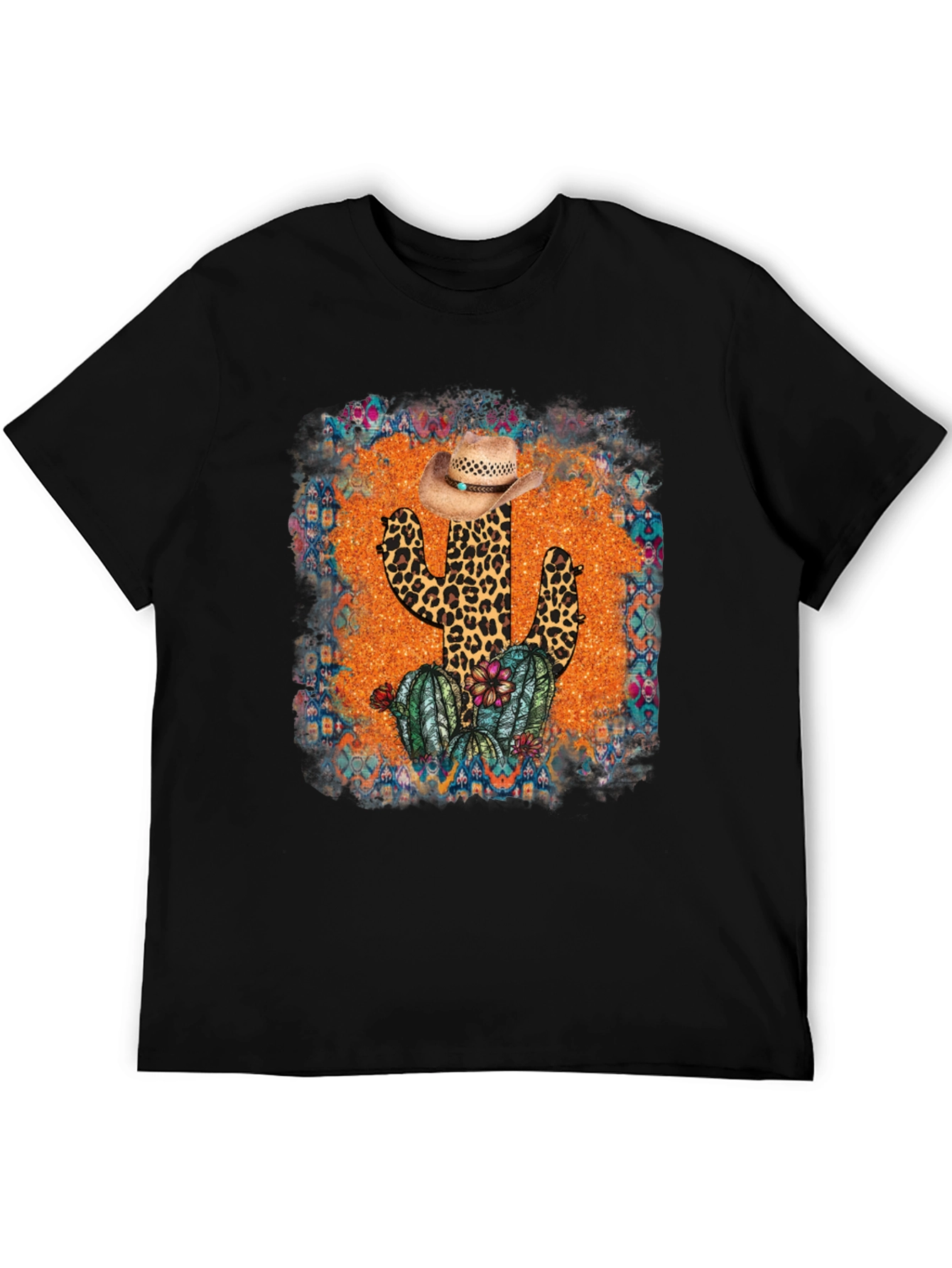 Leopard Cactus Cowboy Hat Tee