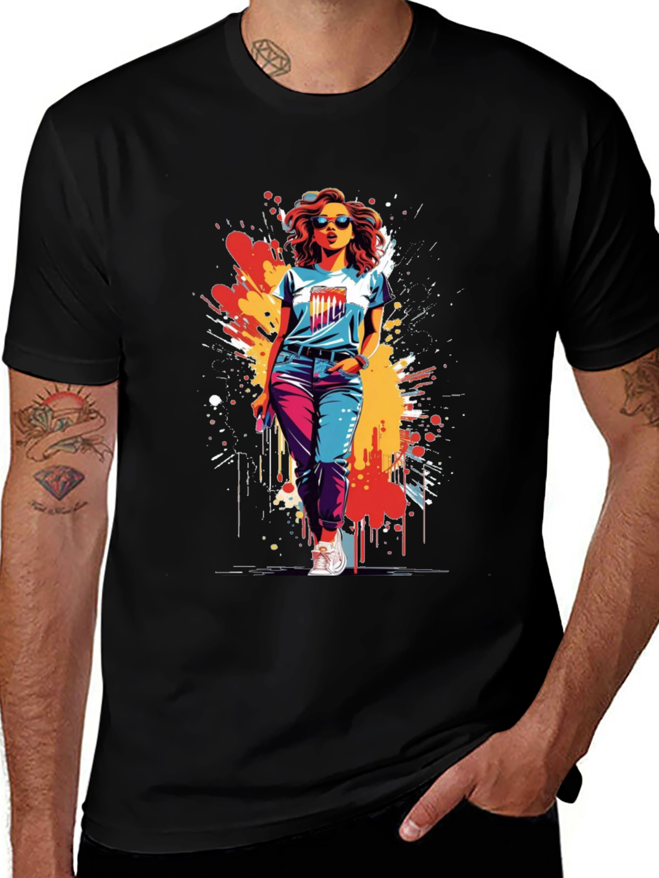 Retro Pop Art Graphic Tee - Urban Chic