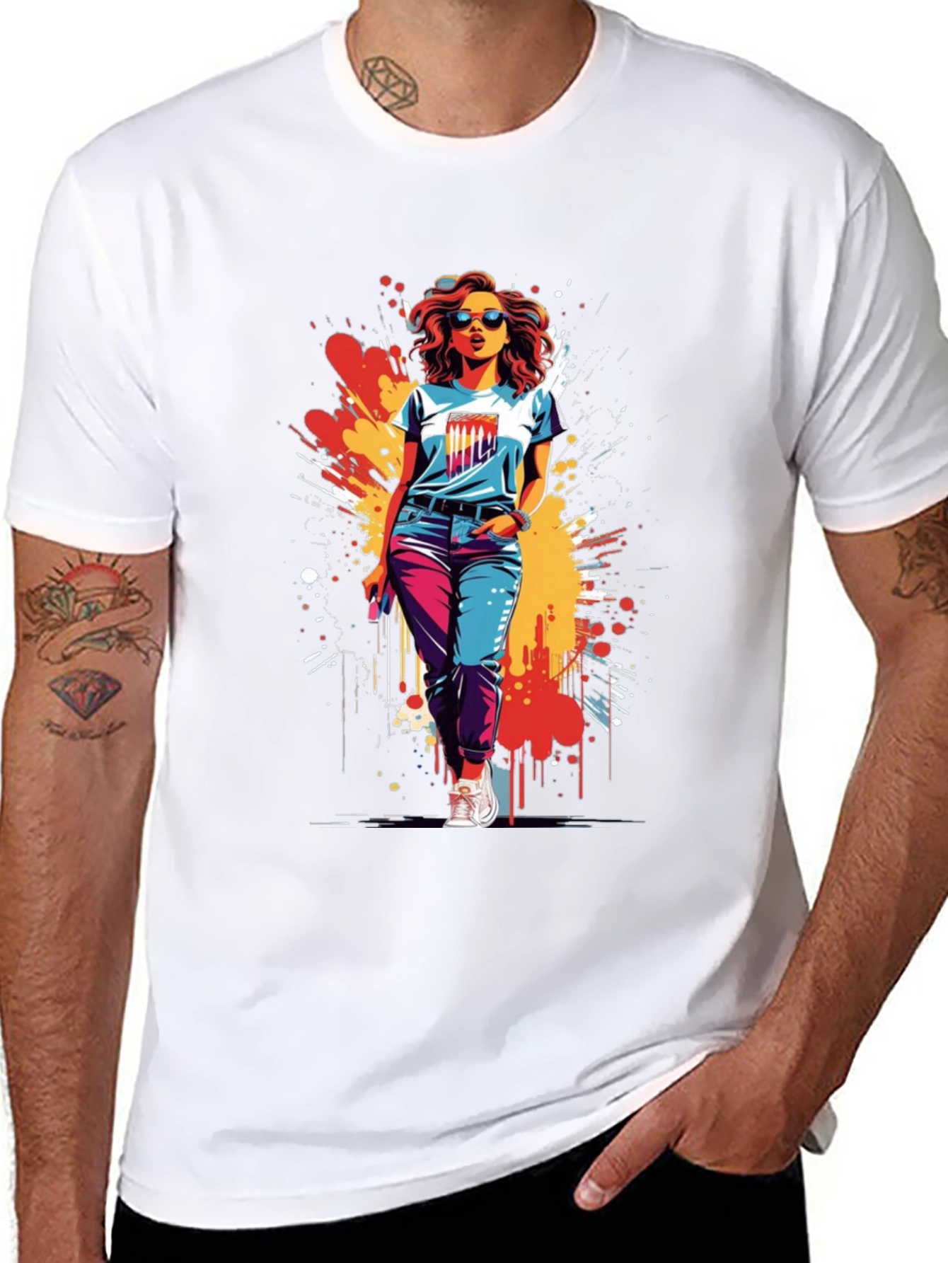 Retro Pop Art Graphic Tee - Urban Chic