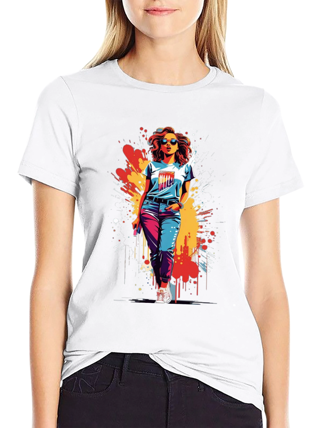 Retro Pop Art Graphic Tee - Urban Chic