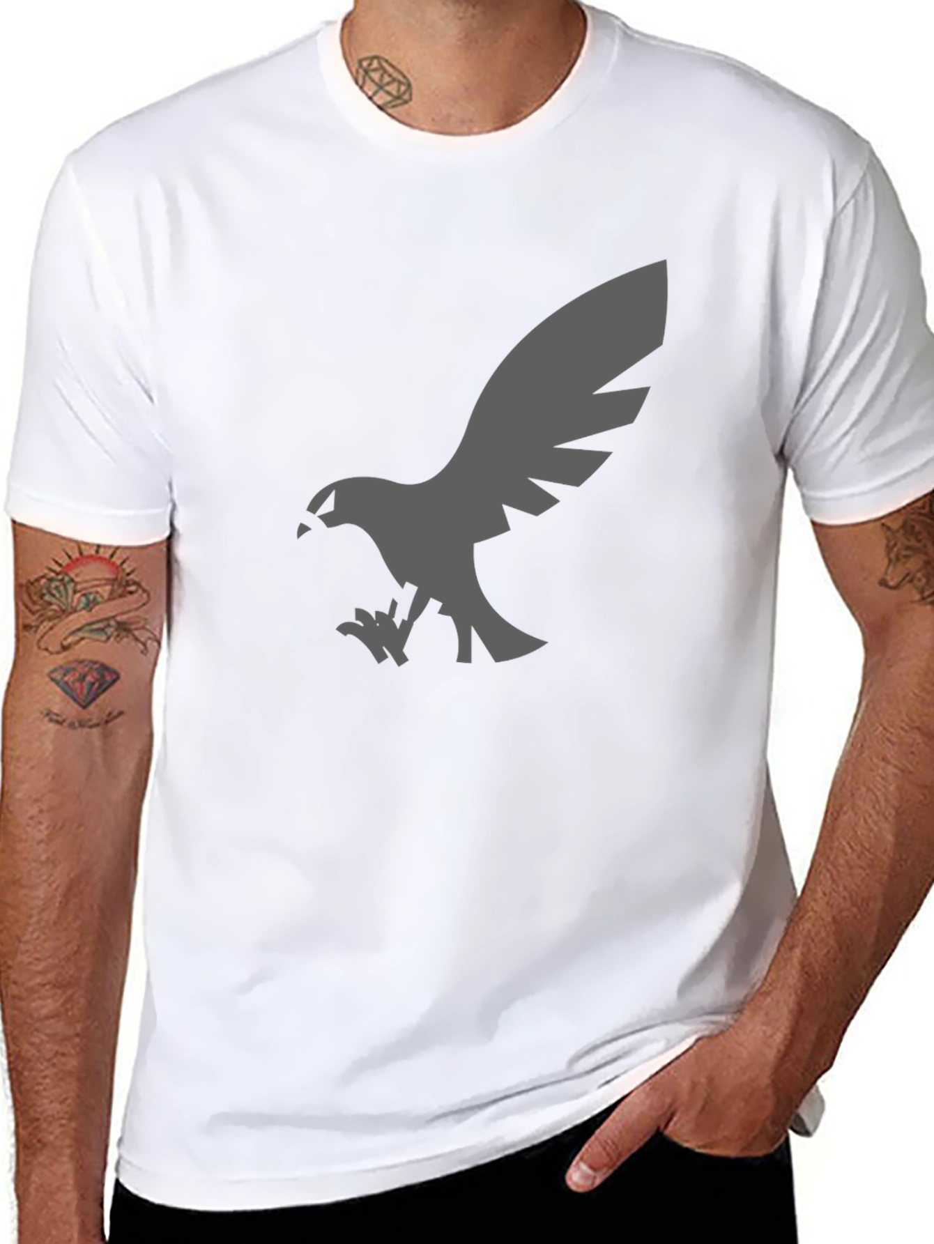 Eagle Graphic T-Shirt - Mens Black Tee