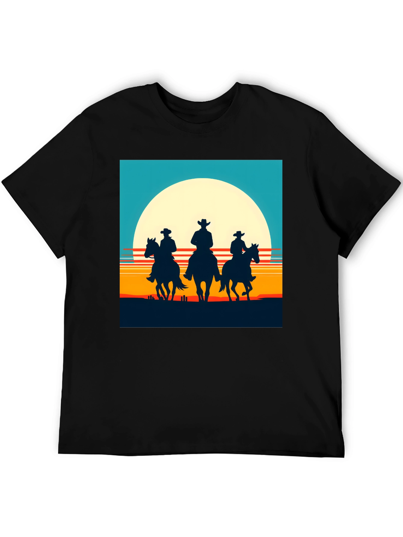 Cowboy Sunset Graphic T-Shirt