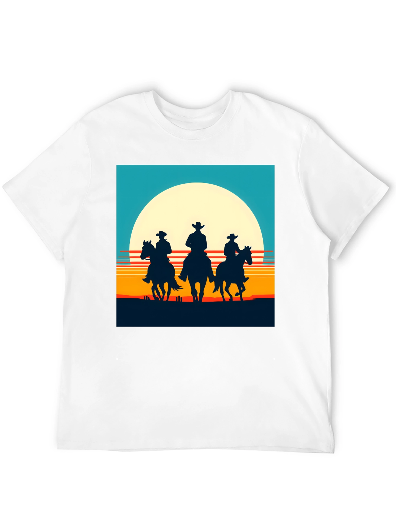 Cowboy Sunset Graphic T-Shirt