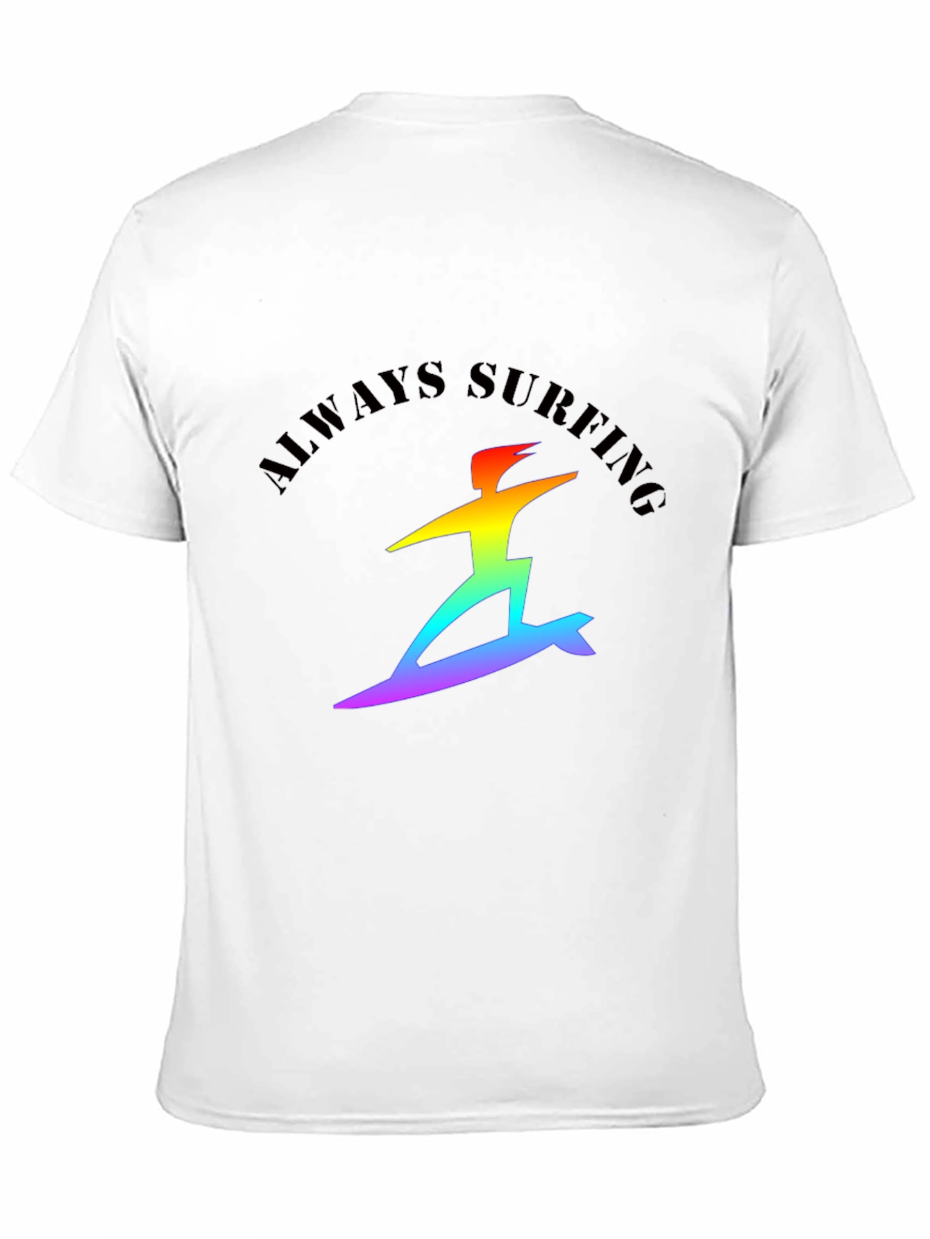 Always Surfing Rainbow Graphic Tee