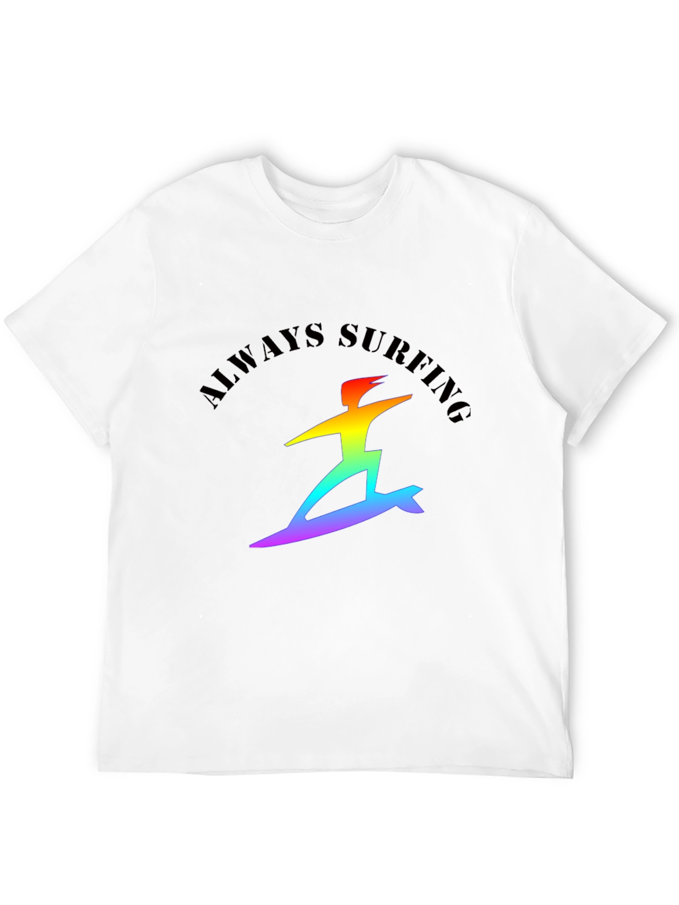 Always Surfing Rainbow Graphic Tee