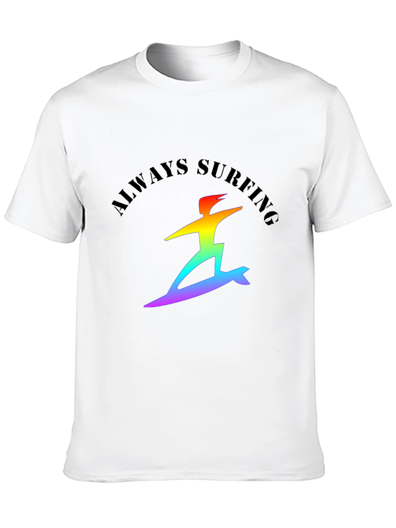 Always Surfing Rainbow Graphic Tee