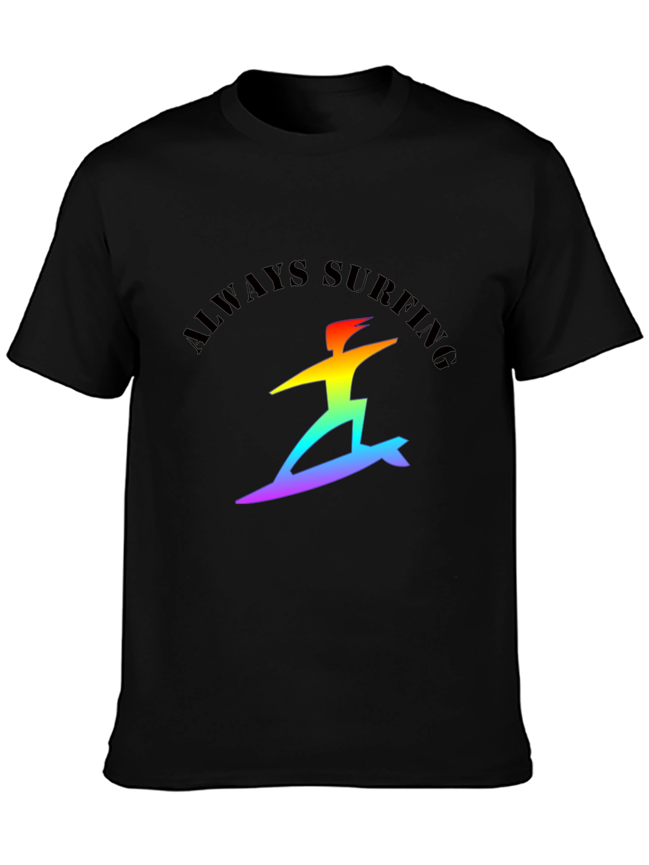 Always Surfing Rainbow Graphic Tee