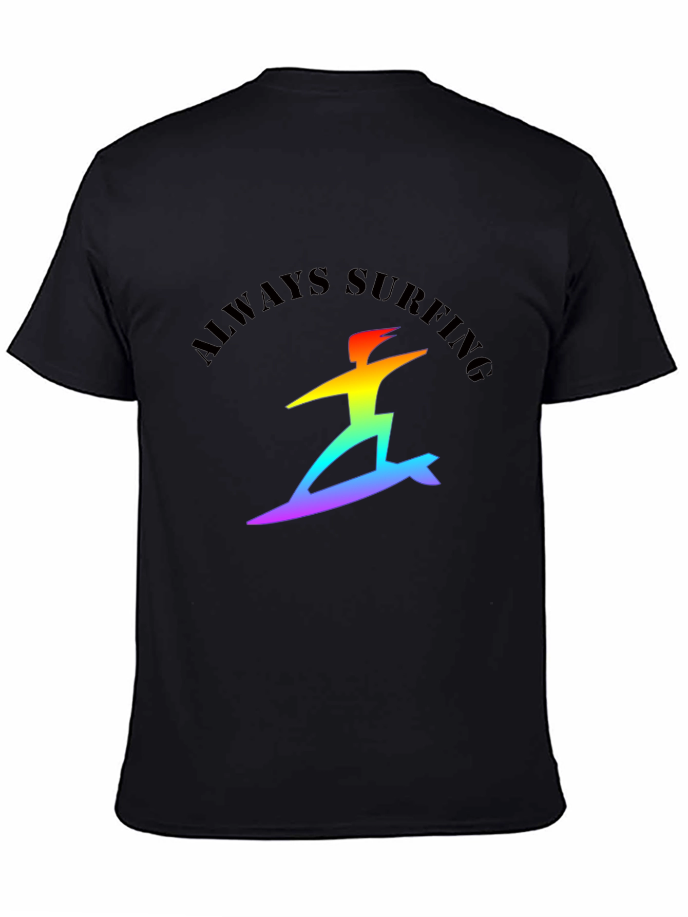Always Surfing Rainbow Graphic Tee