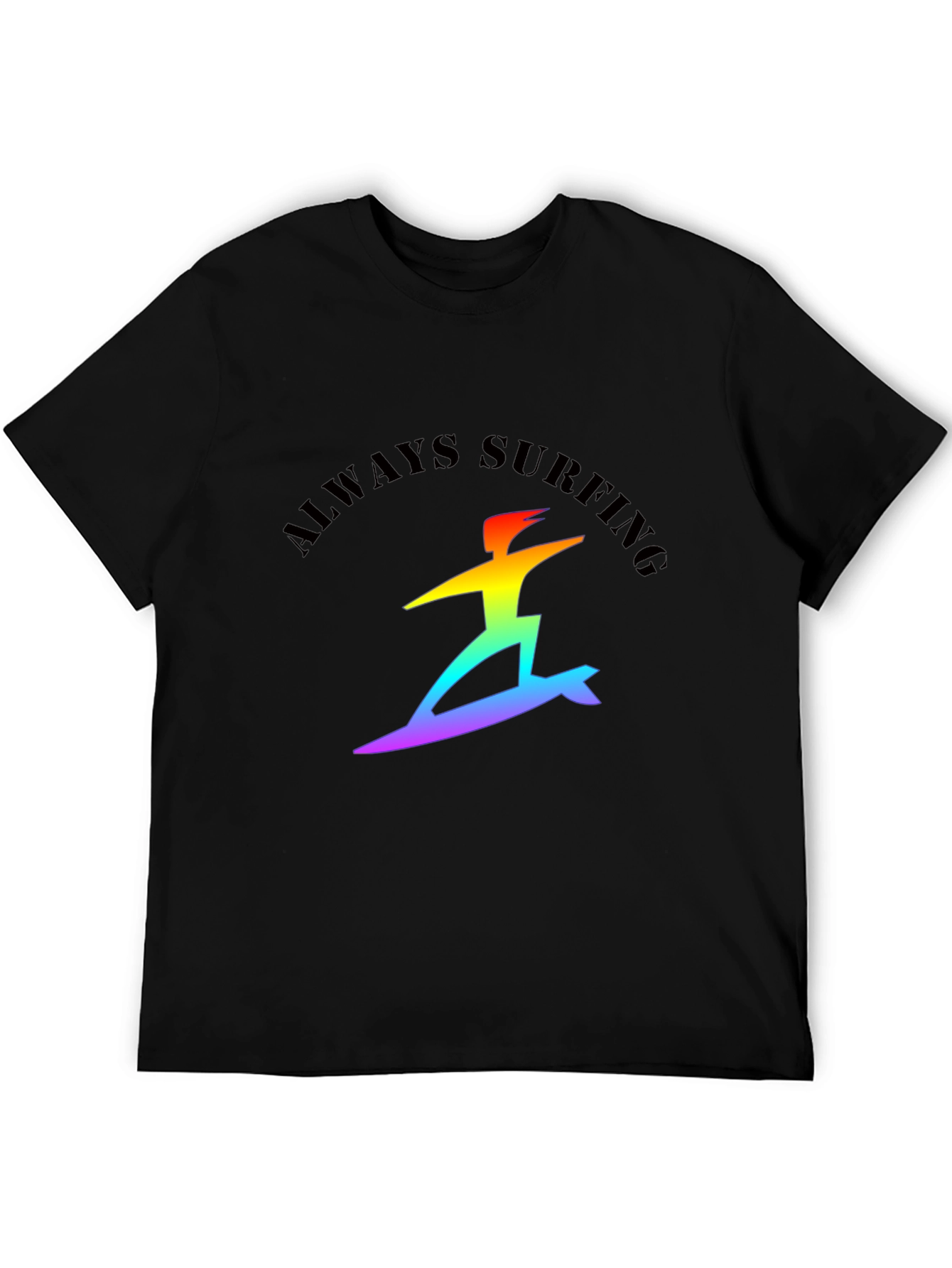Always Surfing Rainbow Graphic Tee