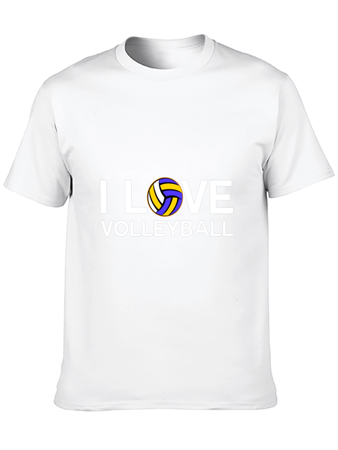 I Love Volleyball Graphic T-Shirt - Black