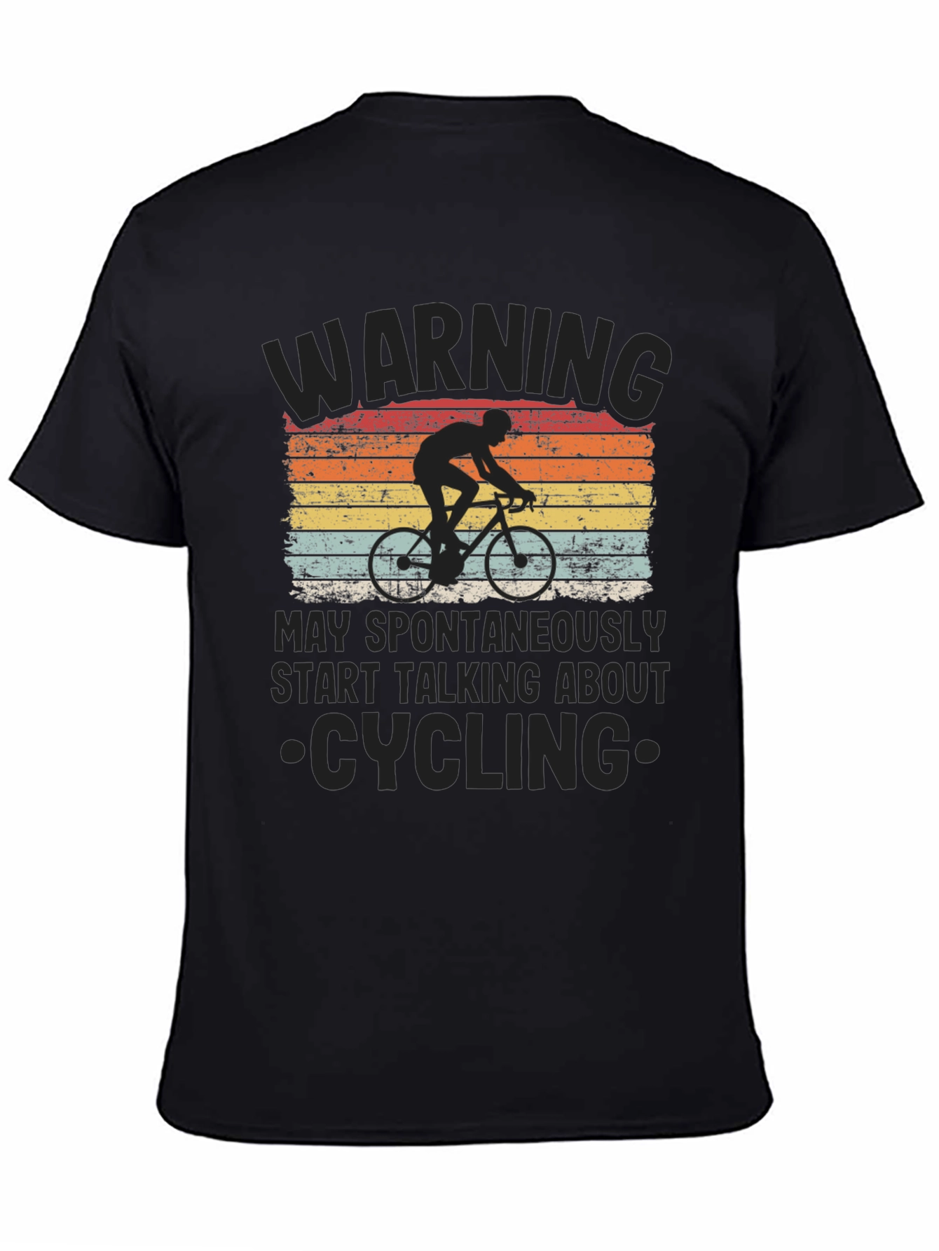Warning: May Spontaneously Start Talking Cycling T-Shirt
