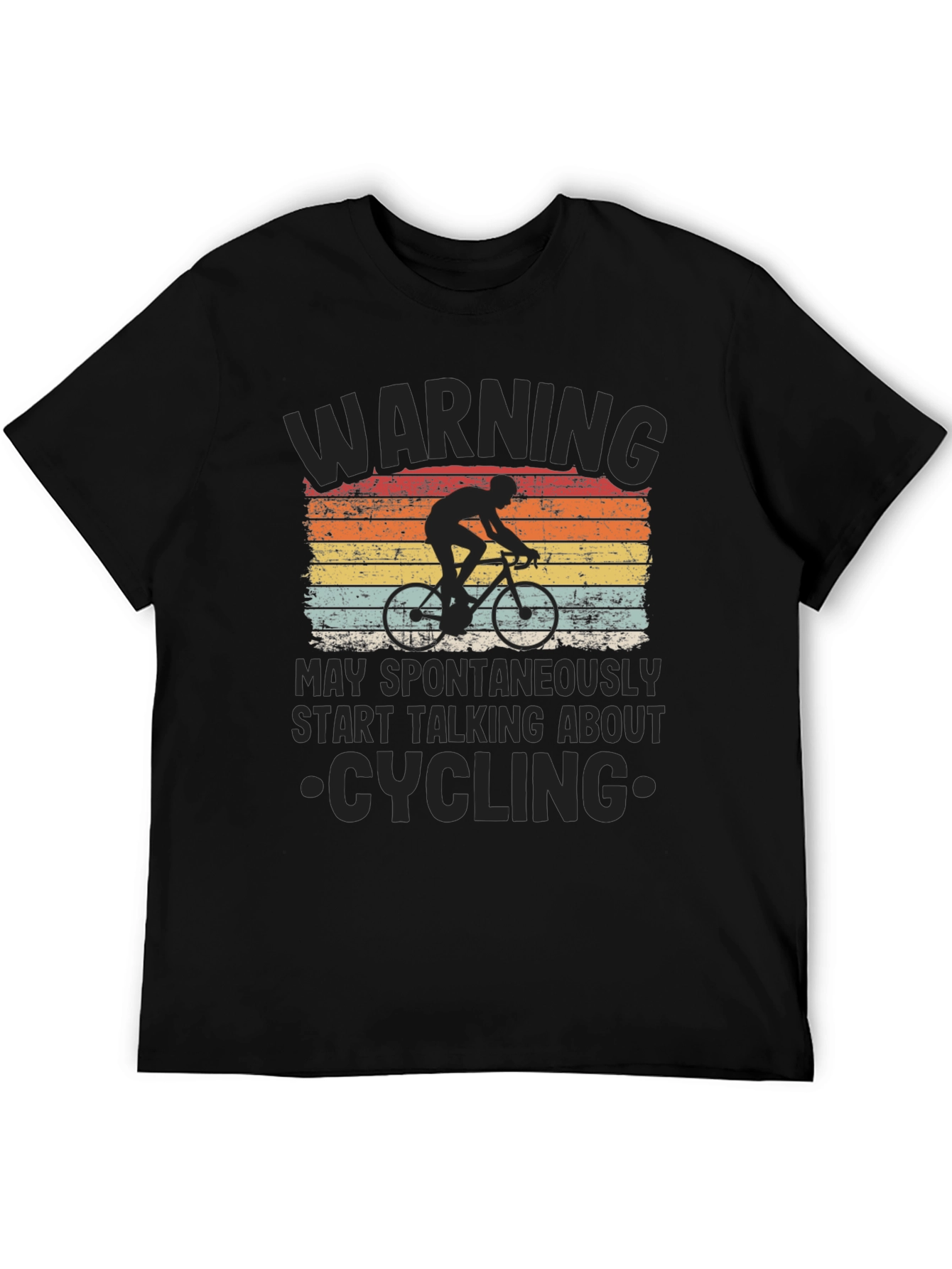 Warning: May Spontaneously Start Talking Cycling T-Shirt