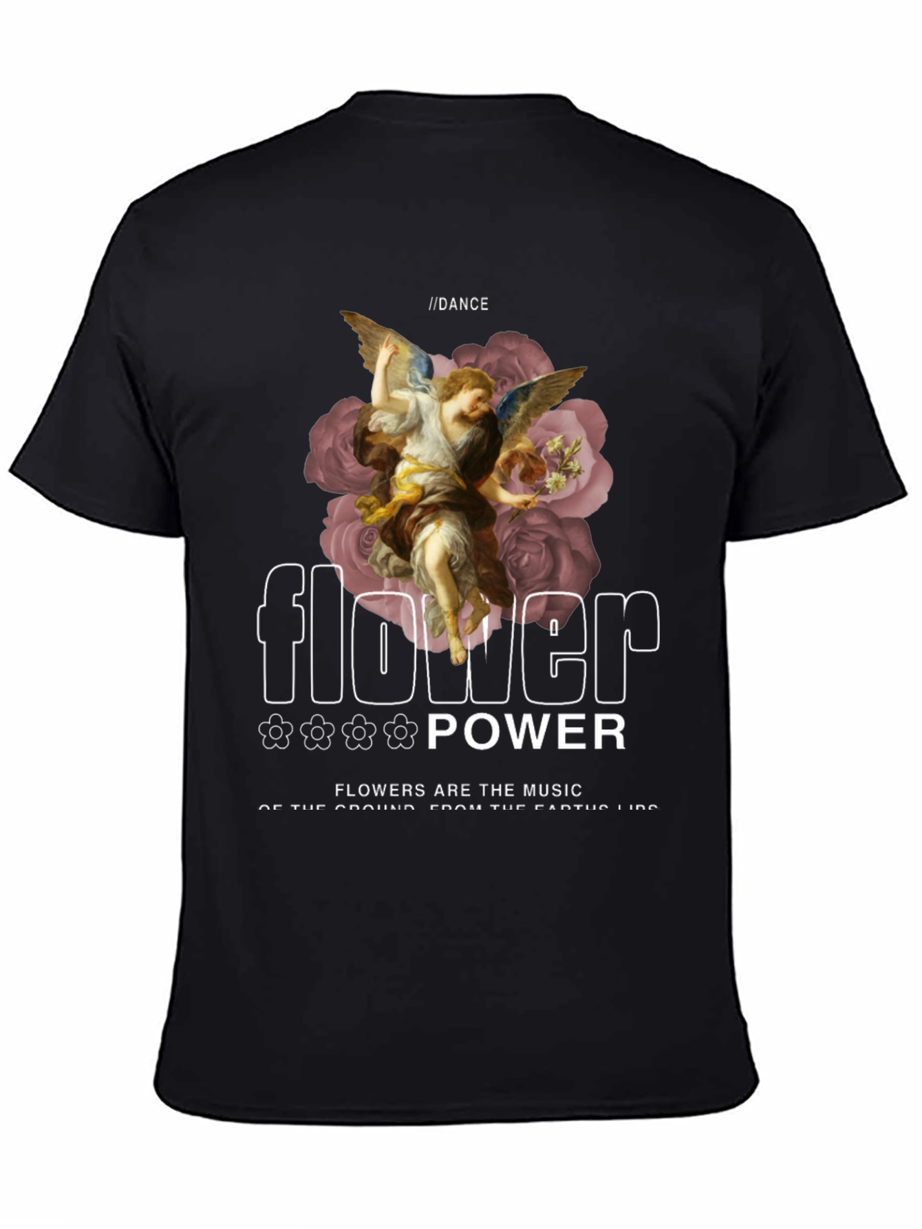Angel Flower Power Graphic Tee
