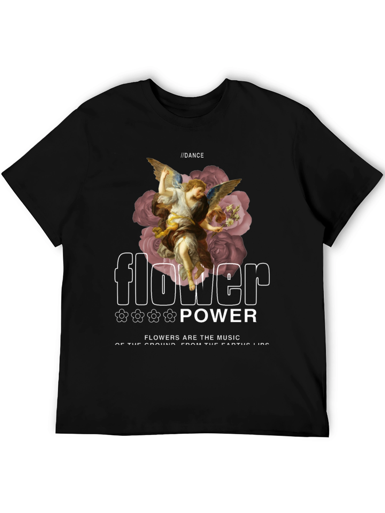 Angel Flower Power Graphic Tee