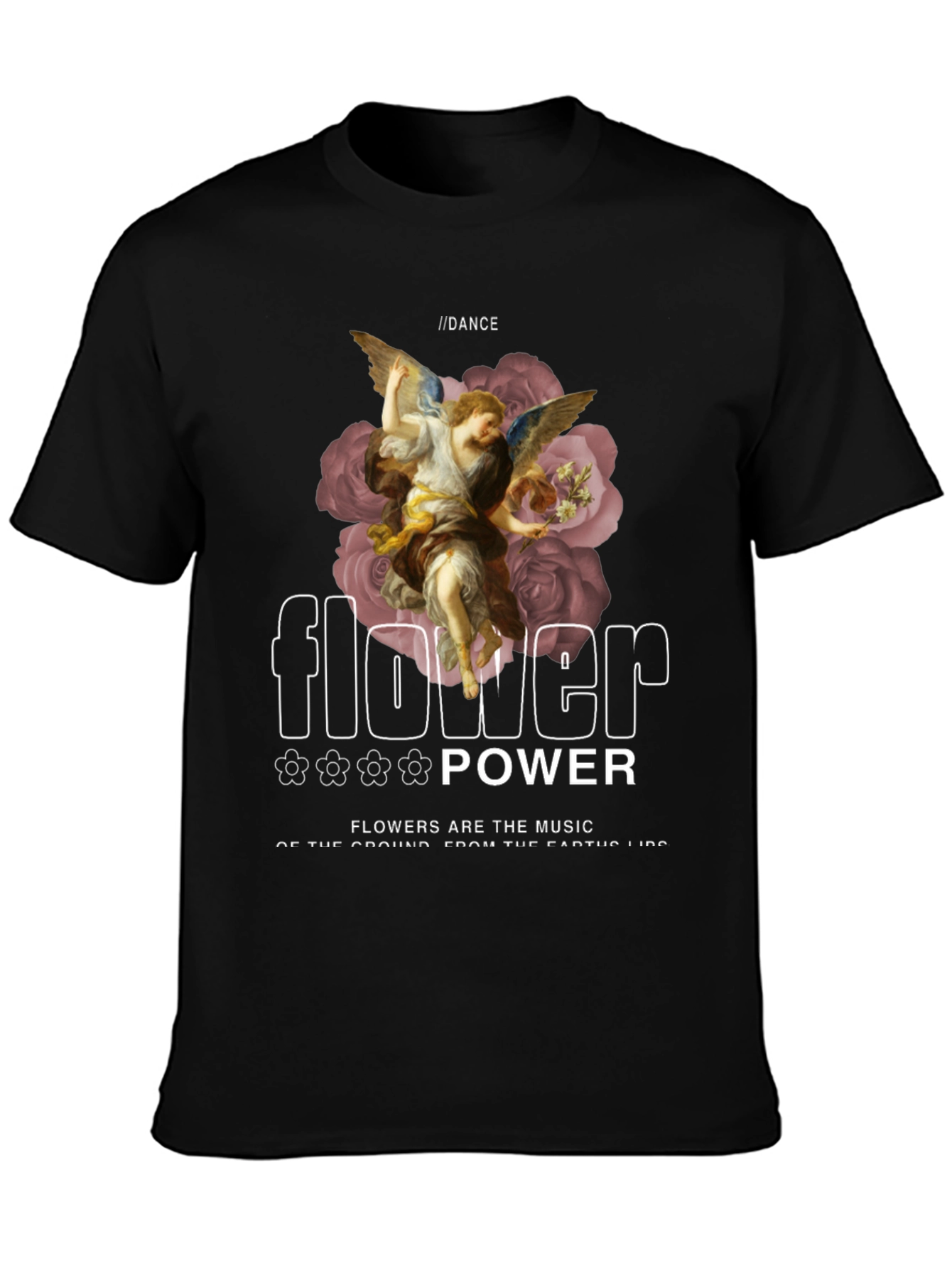 Angel Flower Power Graphic Tee