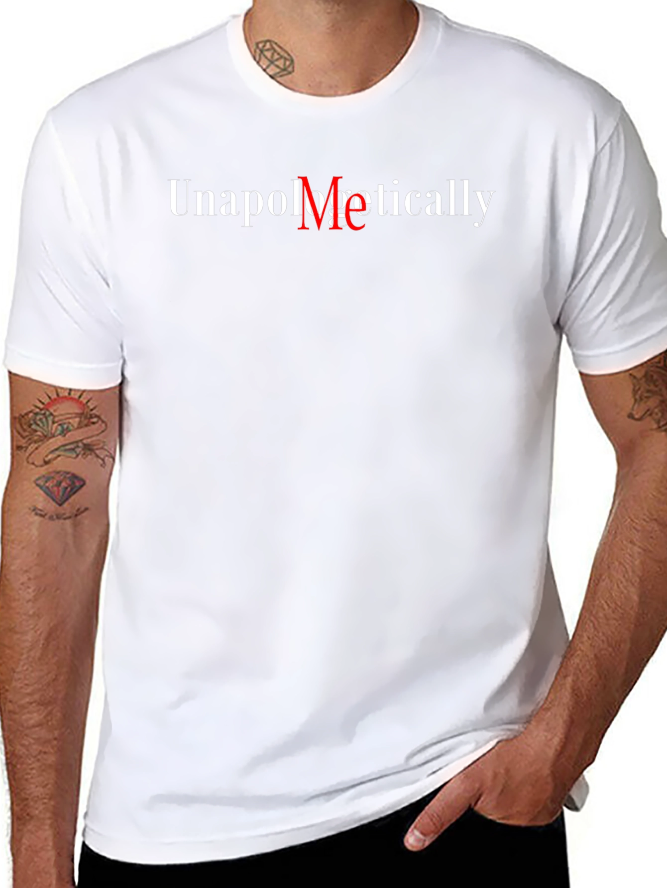 Unapologetically Me Graphic Tee - Black Cotton Shirt