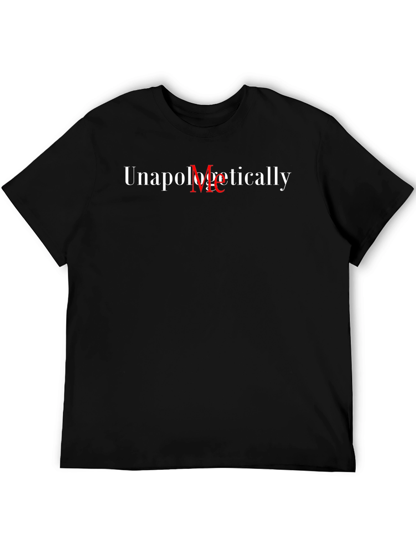 Unapologetically Me Graphic Tee - Black Cotton Shirt
