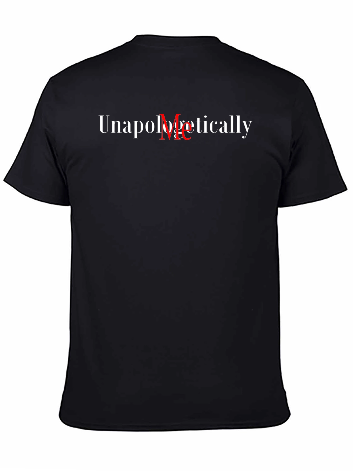 Unapologetically Me Graphic Tee - Black Cotton Shirt