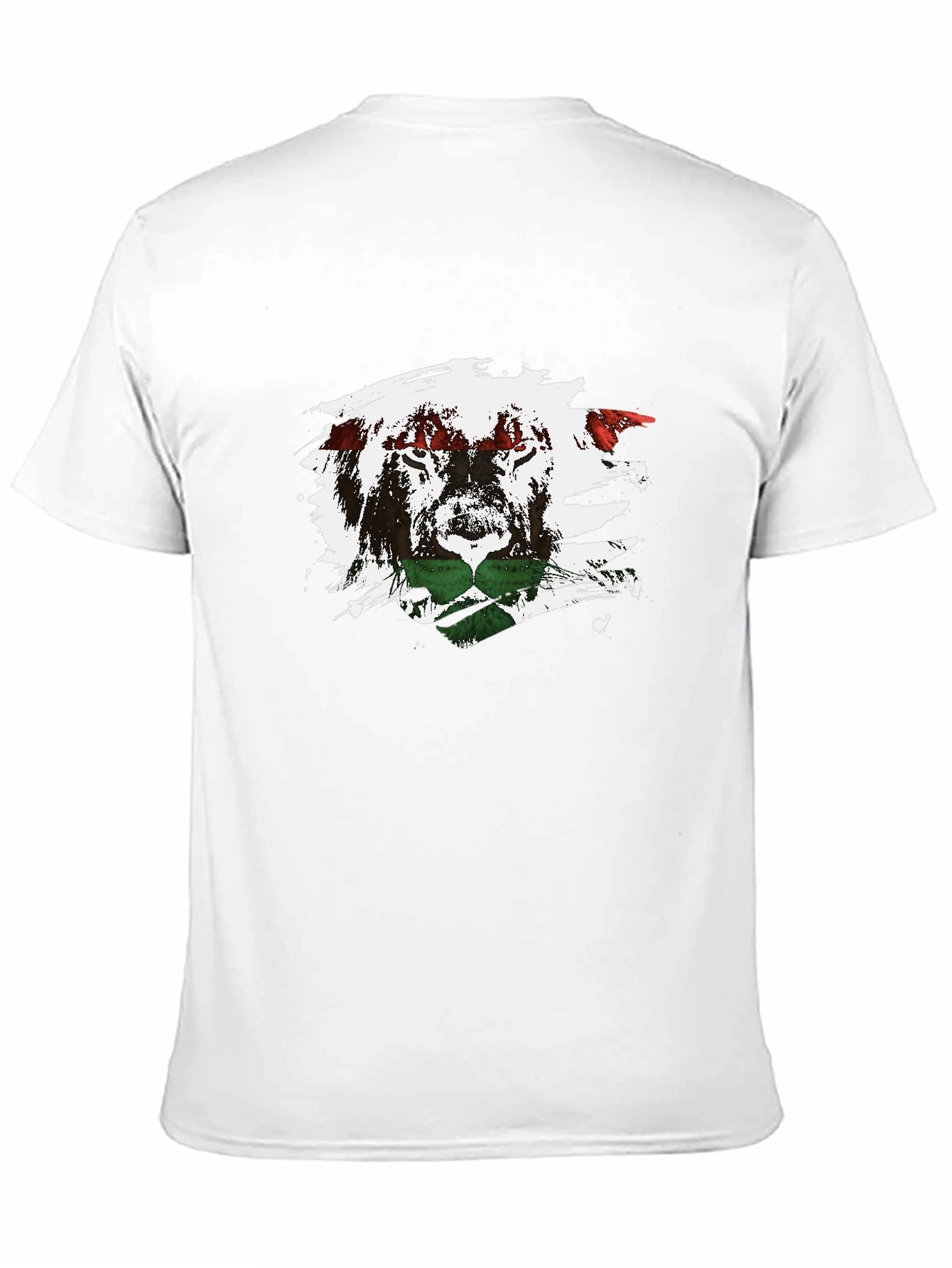 Lion Graphic Print Crew Neck T-Shirt