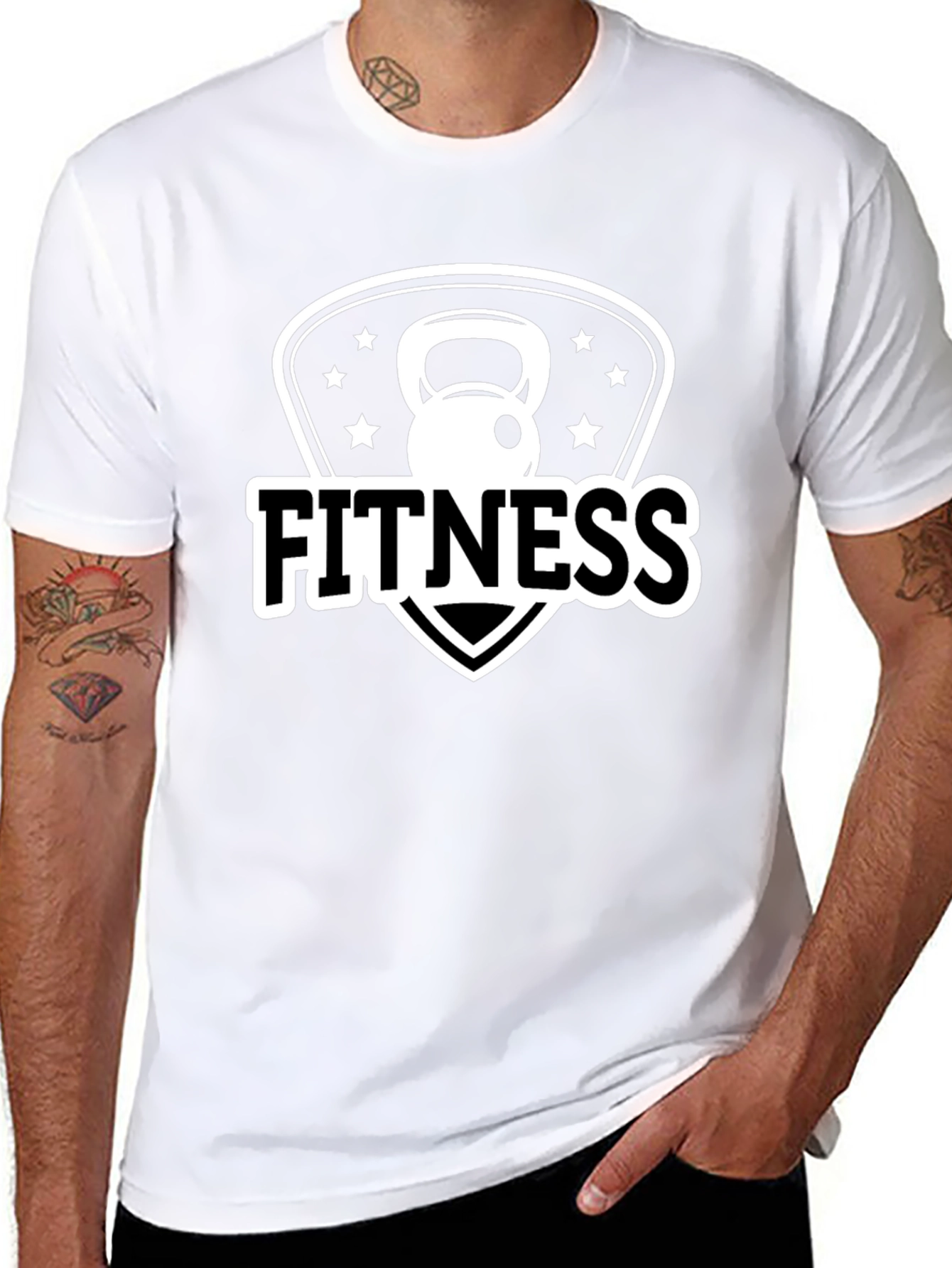 Fitness Kettlebell Graphic Tee