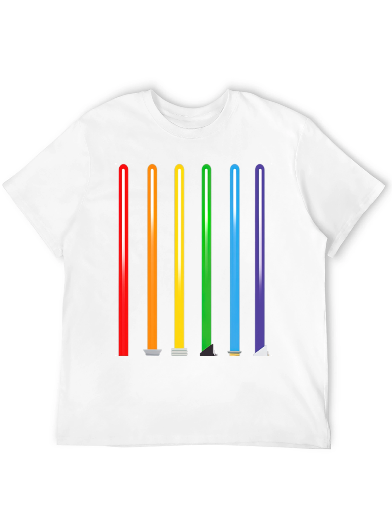 Rainbow Lightsaber Graphic Tee