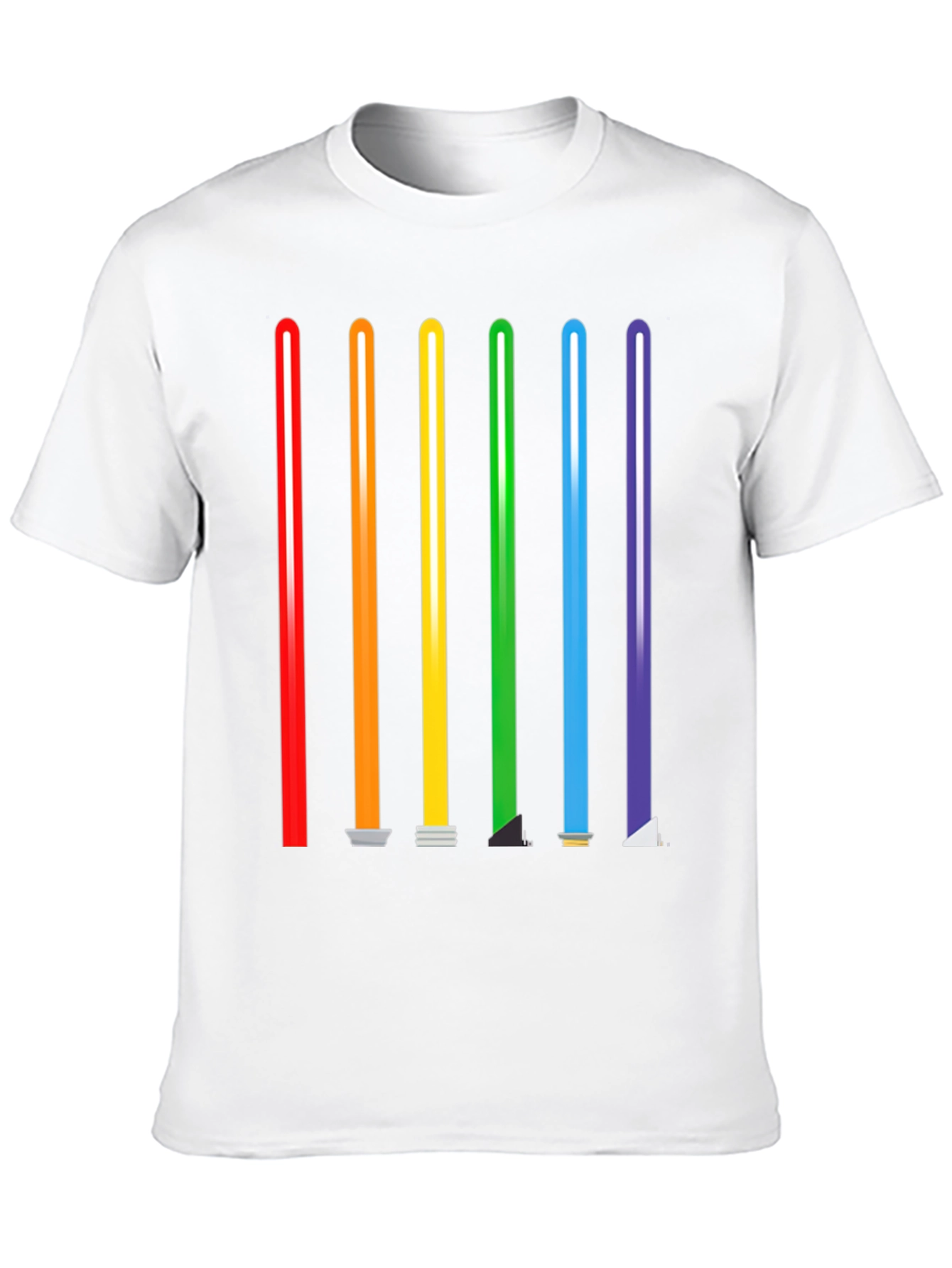 Rainbow Lightsaber Graphic Tee