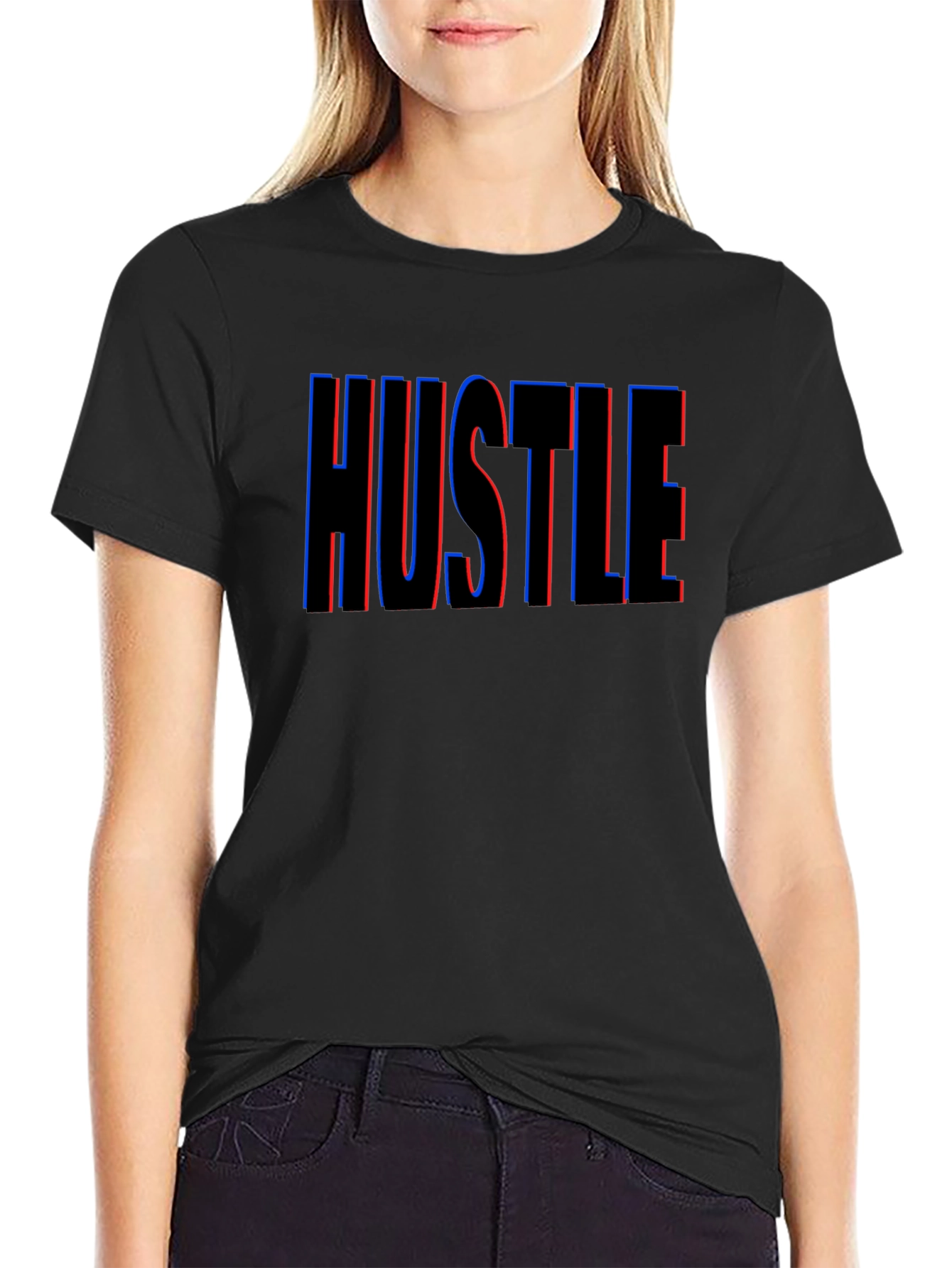 HUSTLE Graphic Tee - Premium Cotton Blend