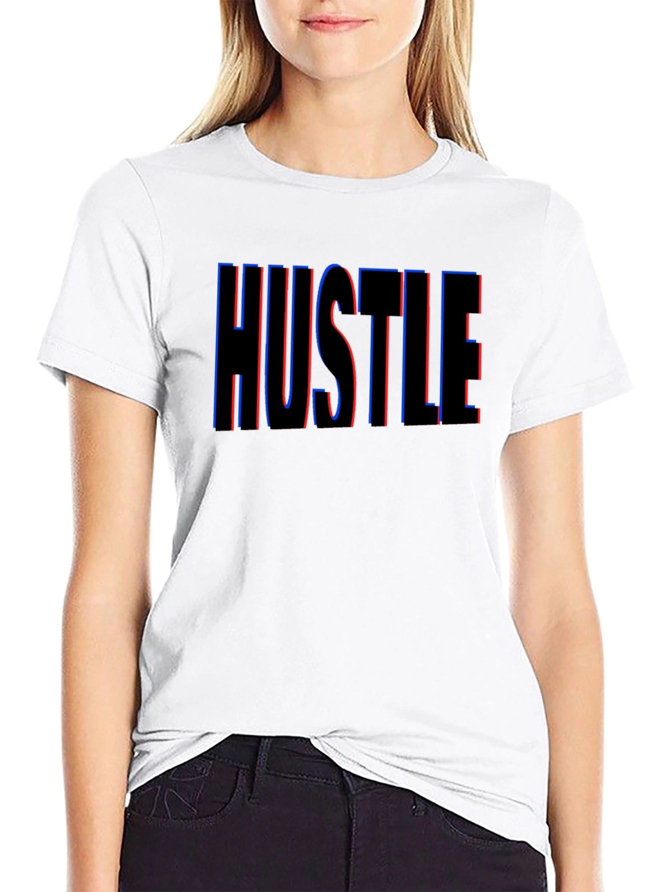 HUSTLE Graphic Tee - Premium Cotton Blend