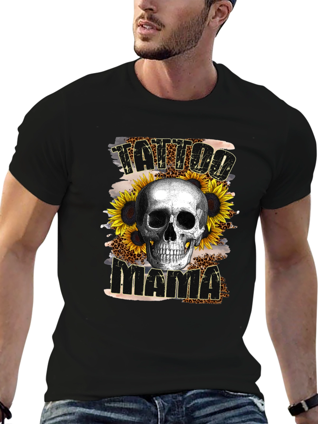 Tattoo Mama Skull Graphic Tee - Black