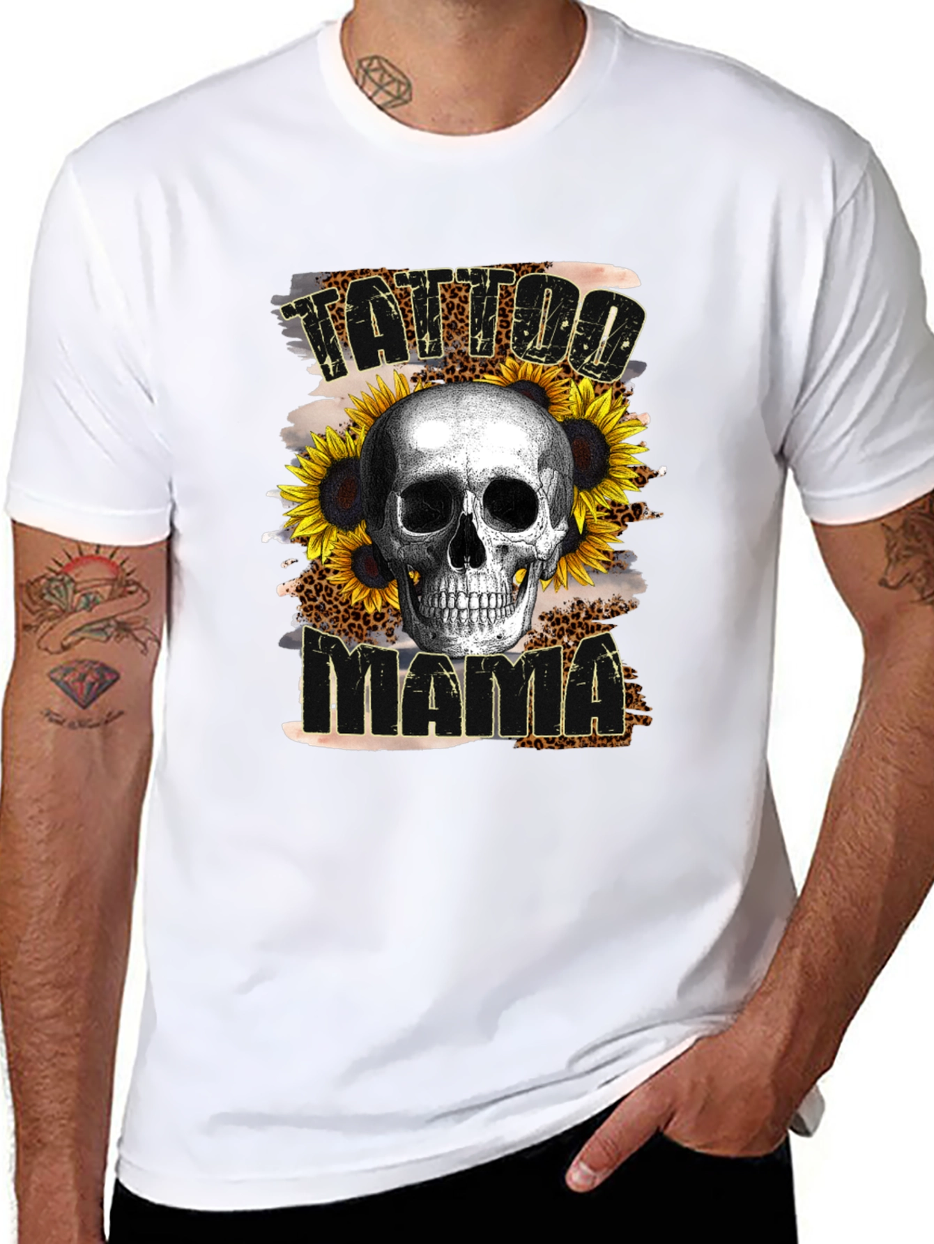 Tattoo Mama Skull Graphic Tee - Black