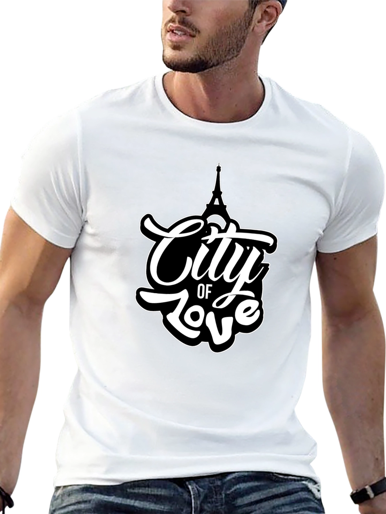 City of Love Eiffel Tower Graphic Tee
