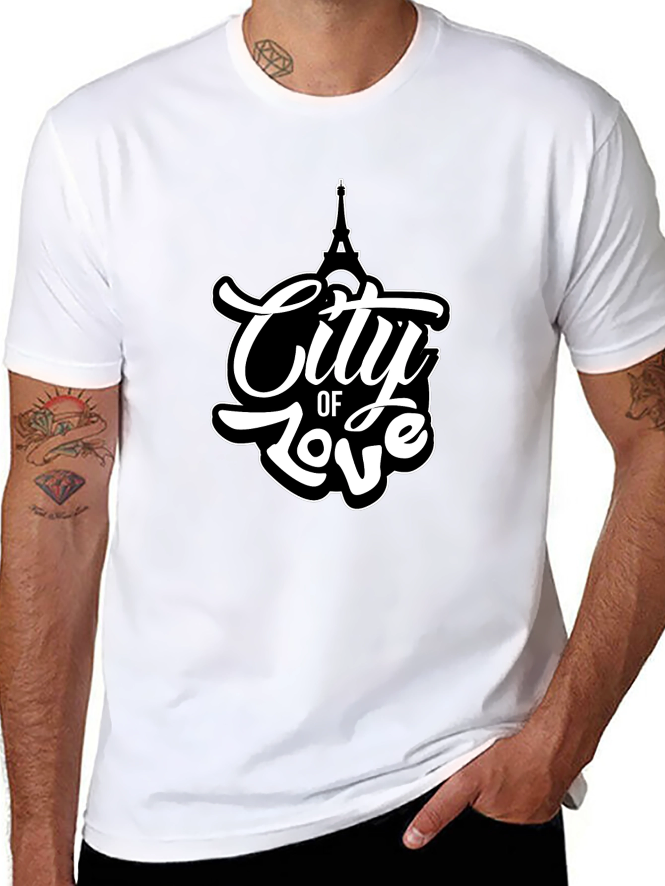City of Love Eiffel Tower Graphic Tee