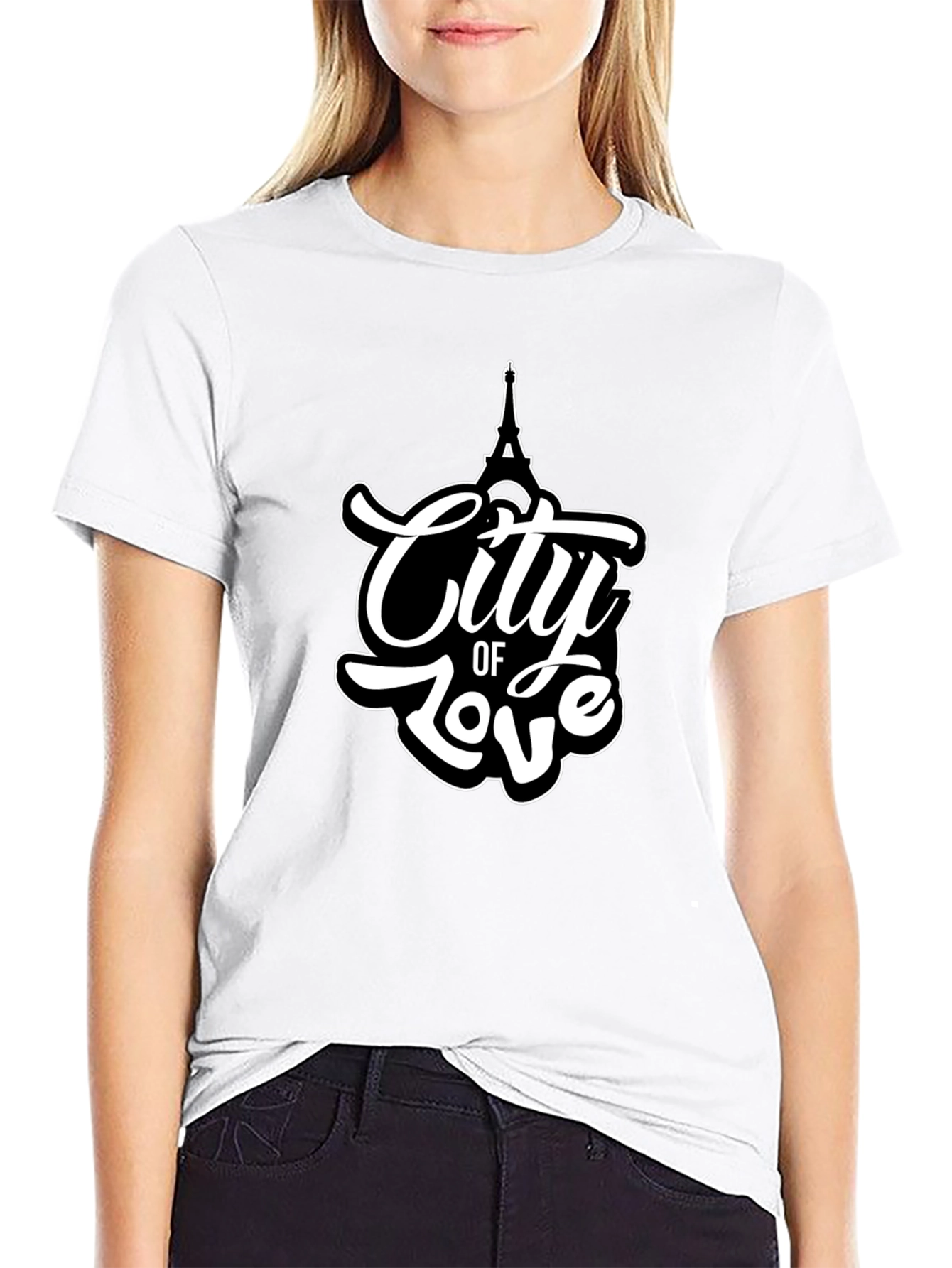 City of Love Eiffel Tower Graphic Tee