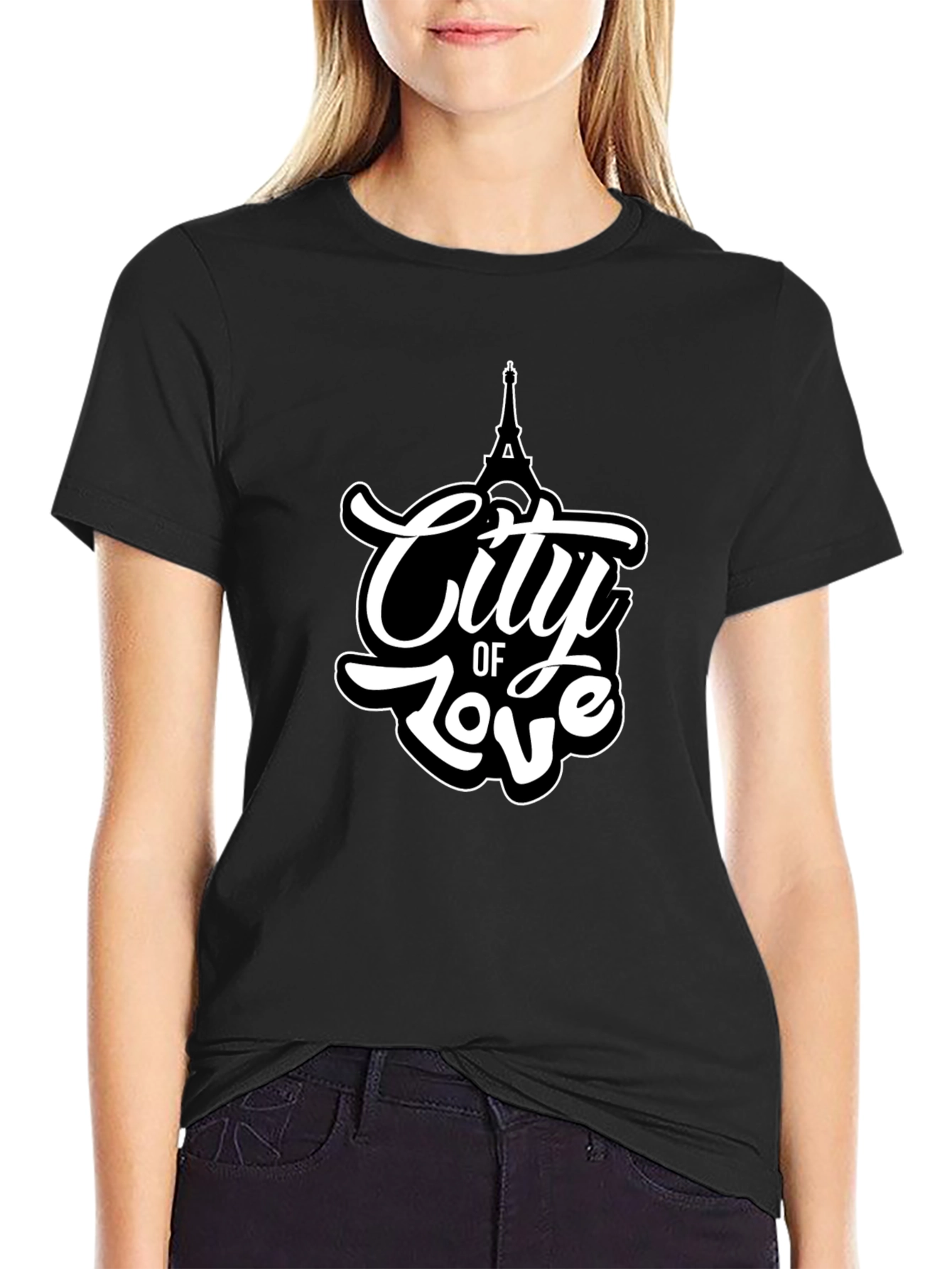 City of Love Eiffel Tower Graphic Tee