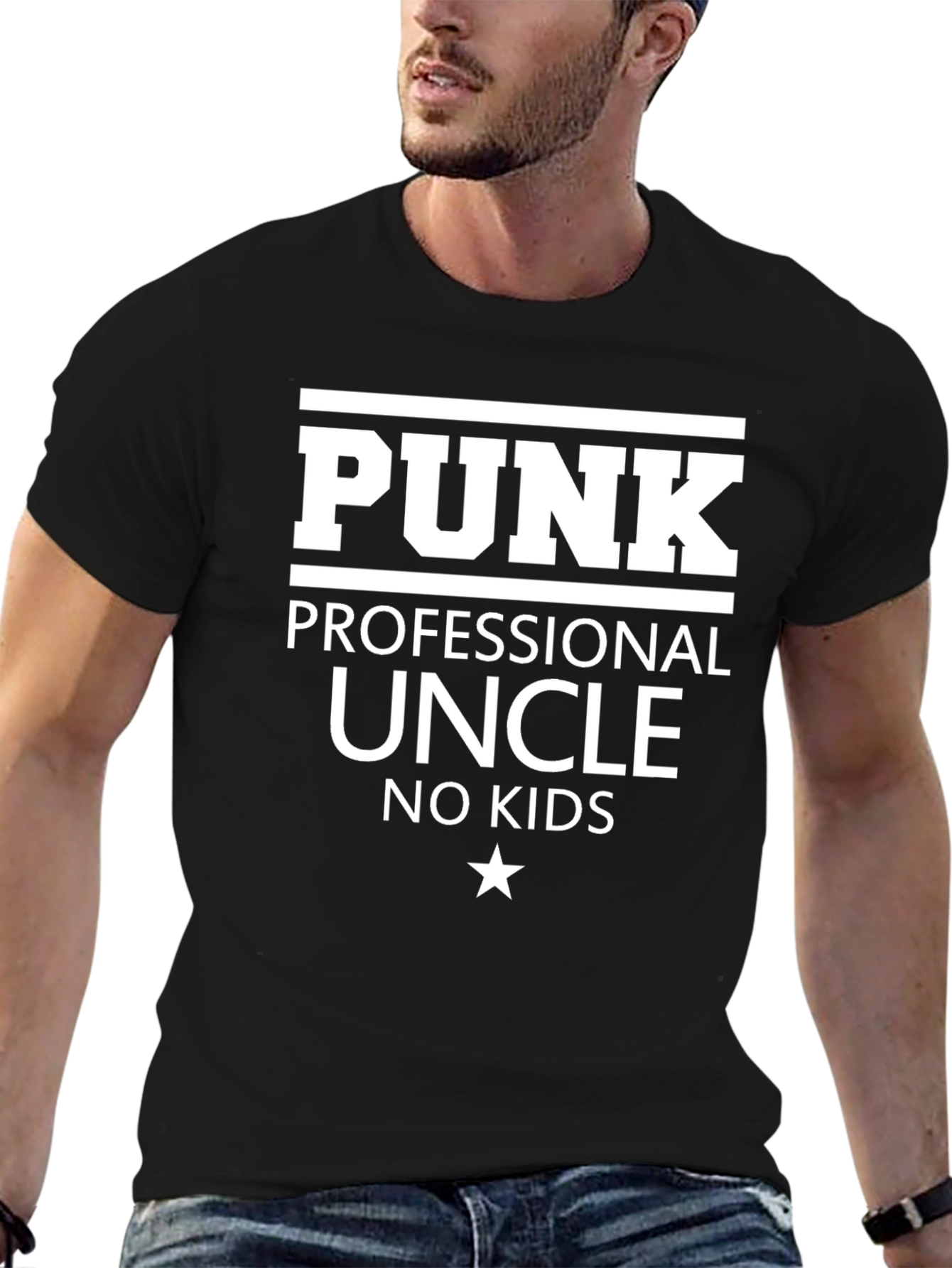 Punk Professional Uncle - No Kids T-Shirt