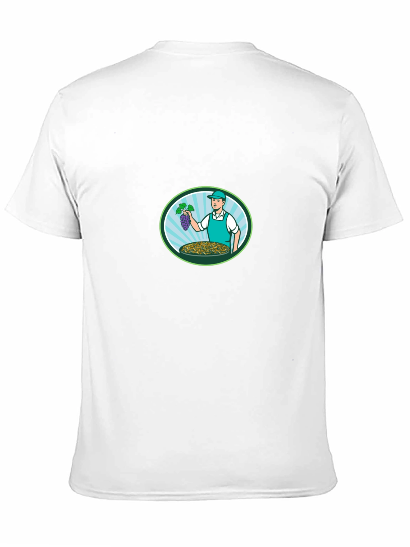 Grape Harvest Graphic Tee - Black Casual Comfort