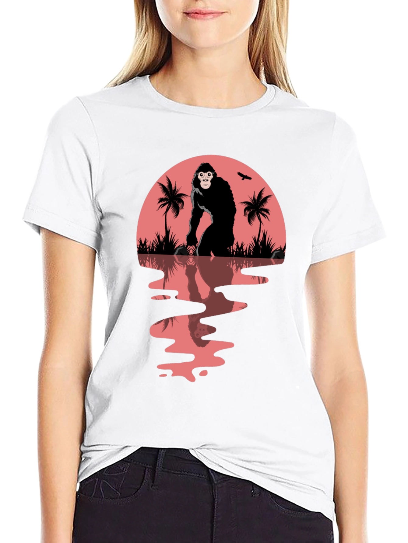 Gorilla Sunset Graphic Tee