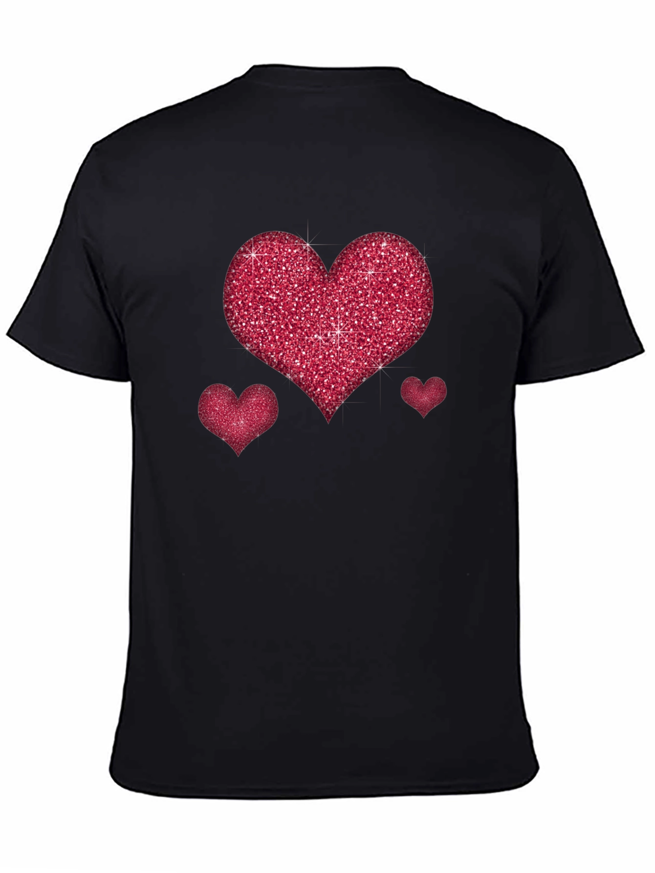 Heart Sparkle Graphic Tee - Romantic Casual Top