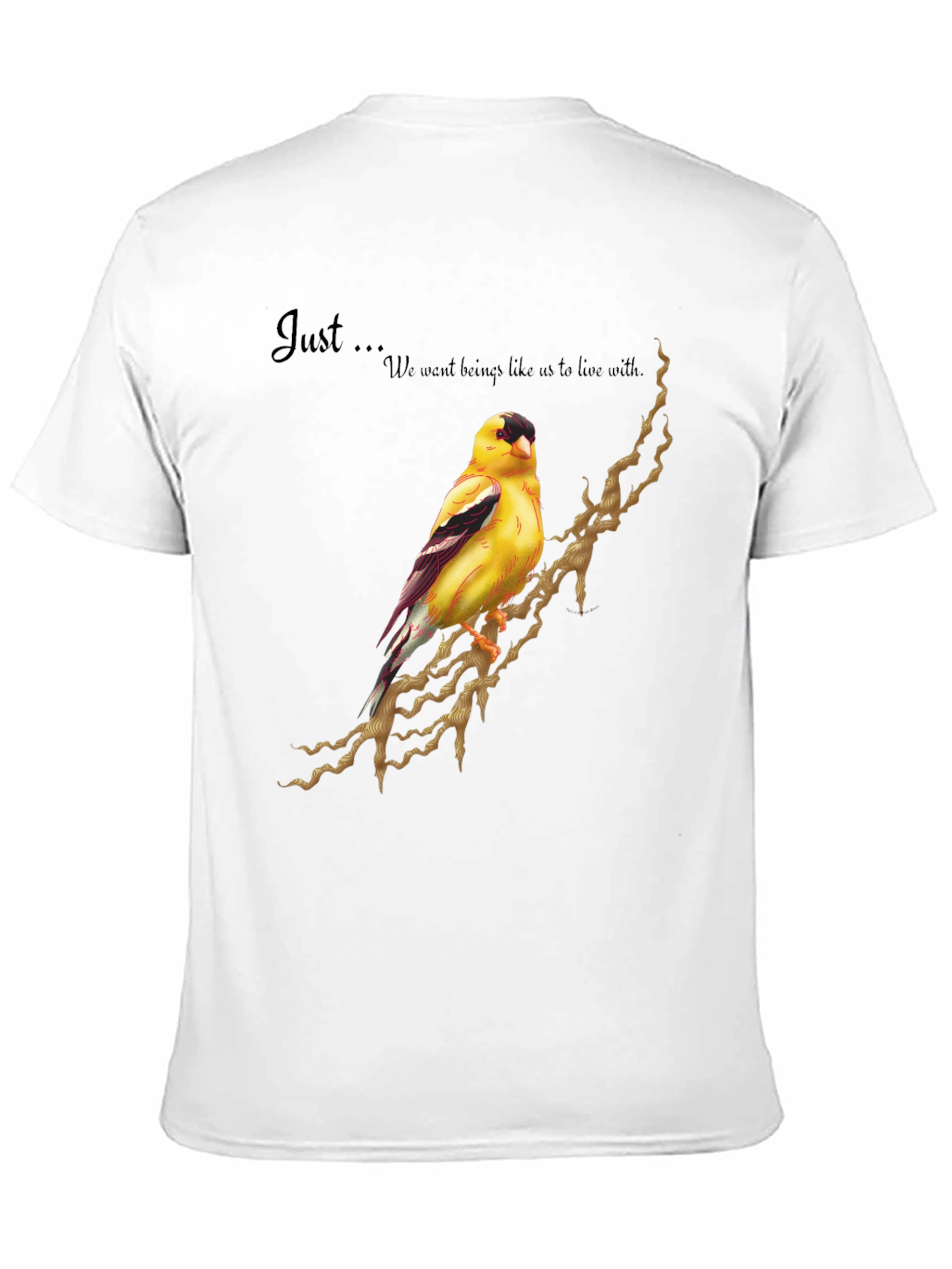 Goldfinch Bird Graphic Tee - Unique Design Shirt